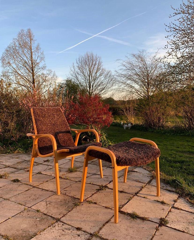 Mid-Century Modern Yngve Ekstrom Classic Lamino Lounge Chair