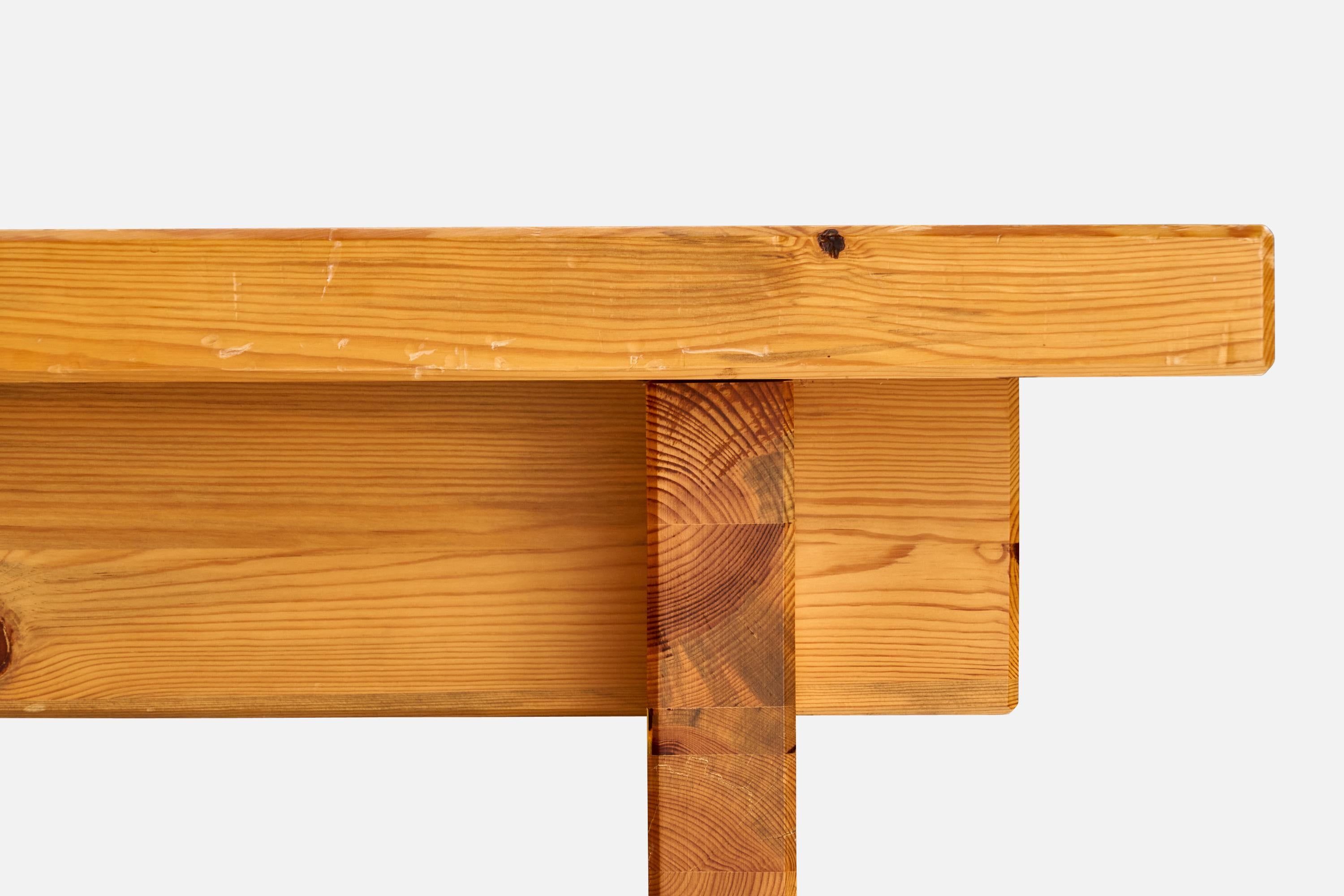 Yngve Ekström, table basse, pin, Suède, années 1970 en vente 2