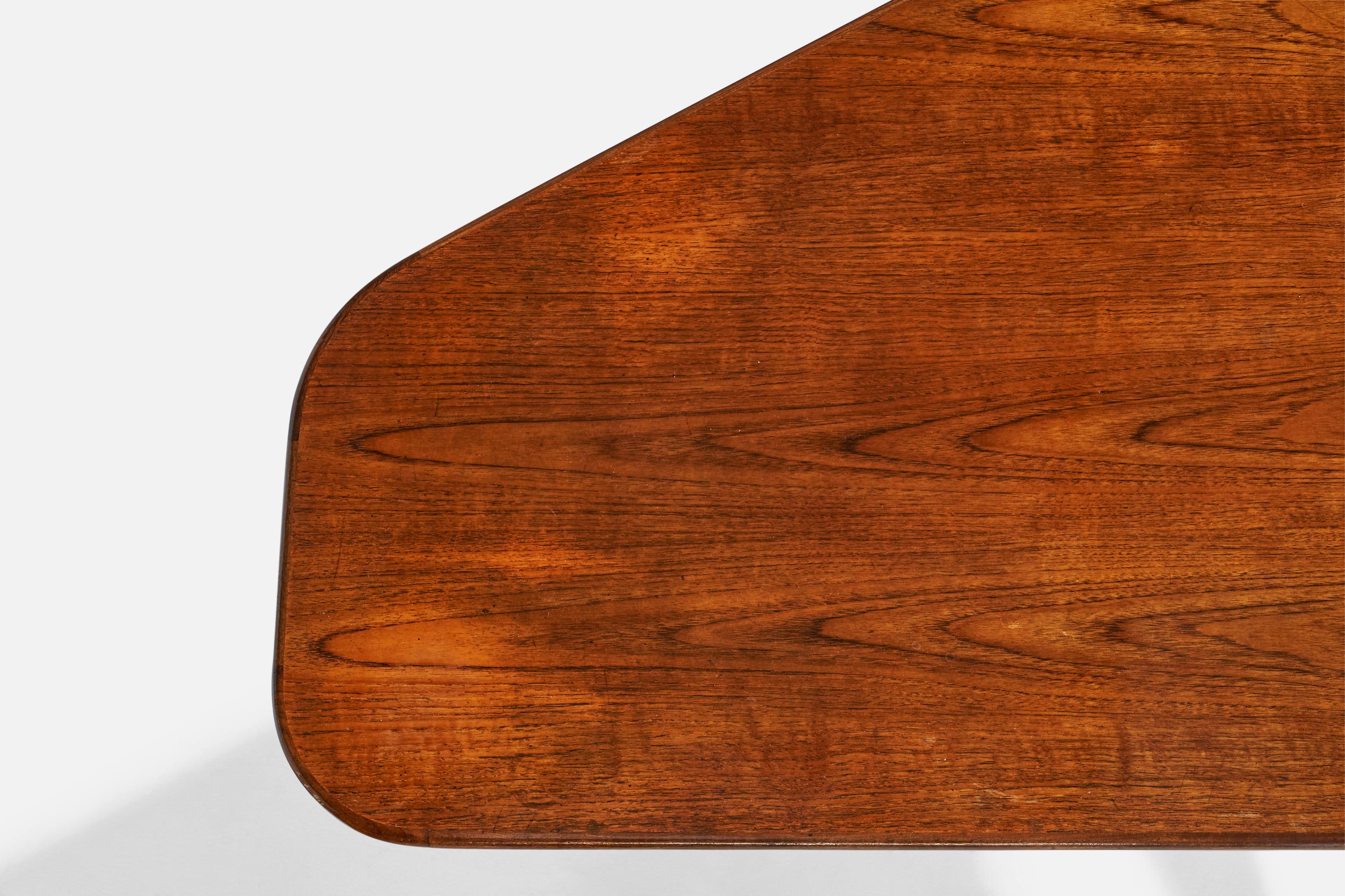 Yngve Ekström, Table basse, Teck, Oak, Suède, années 1960 en vente 3