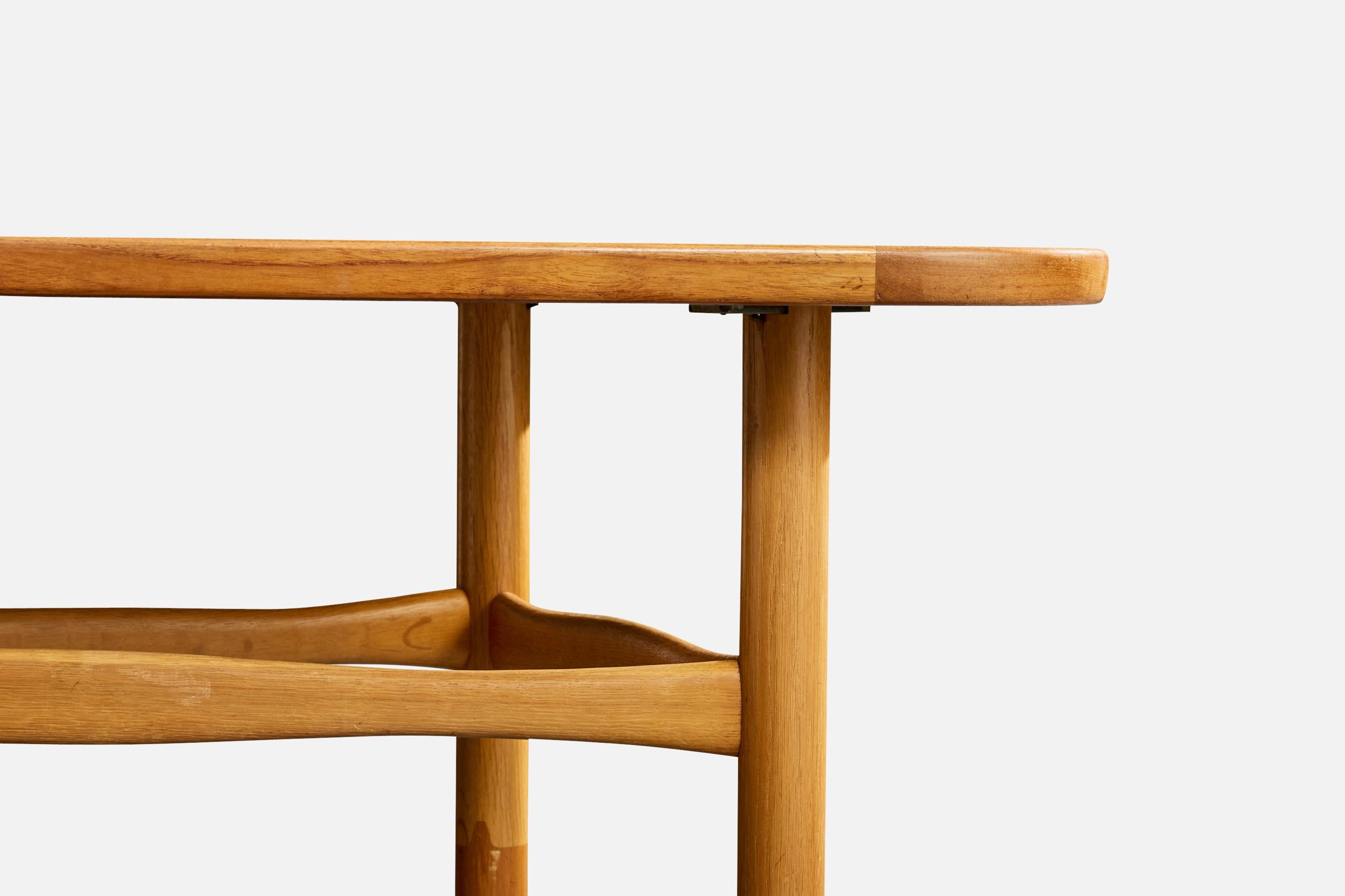 Yngve Ekström, Coffee Table, Teak, Oak, Sweden, 1960s en vente 3