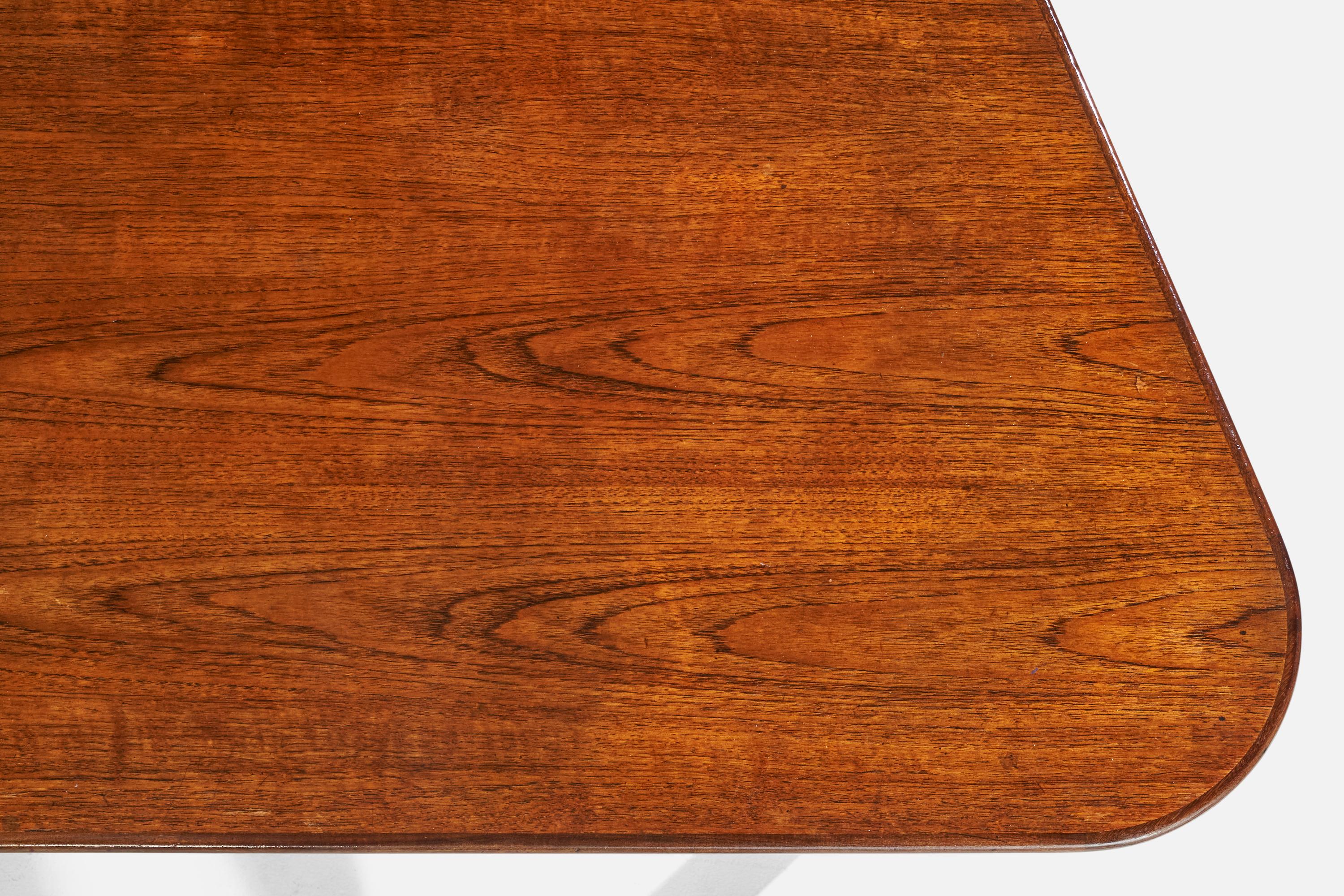Scandinave moderne Yngve Ekström, Table basse, Teck, Oak, Suède, années 1960 en vente