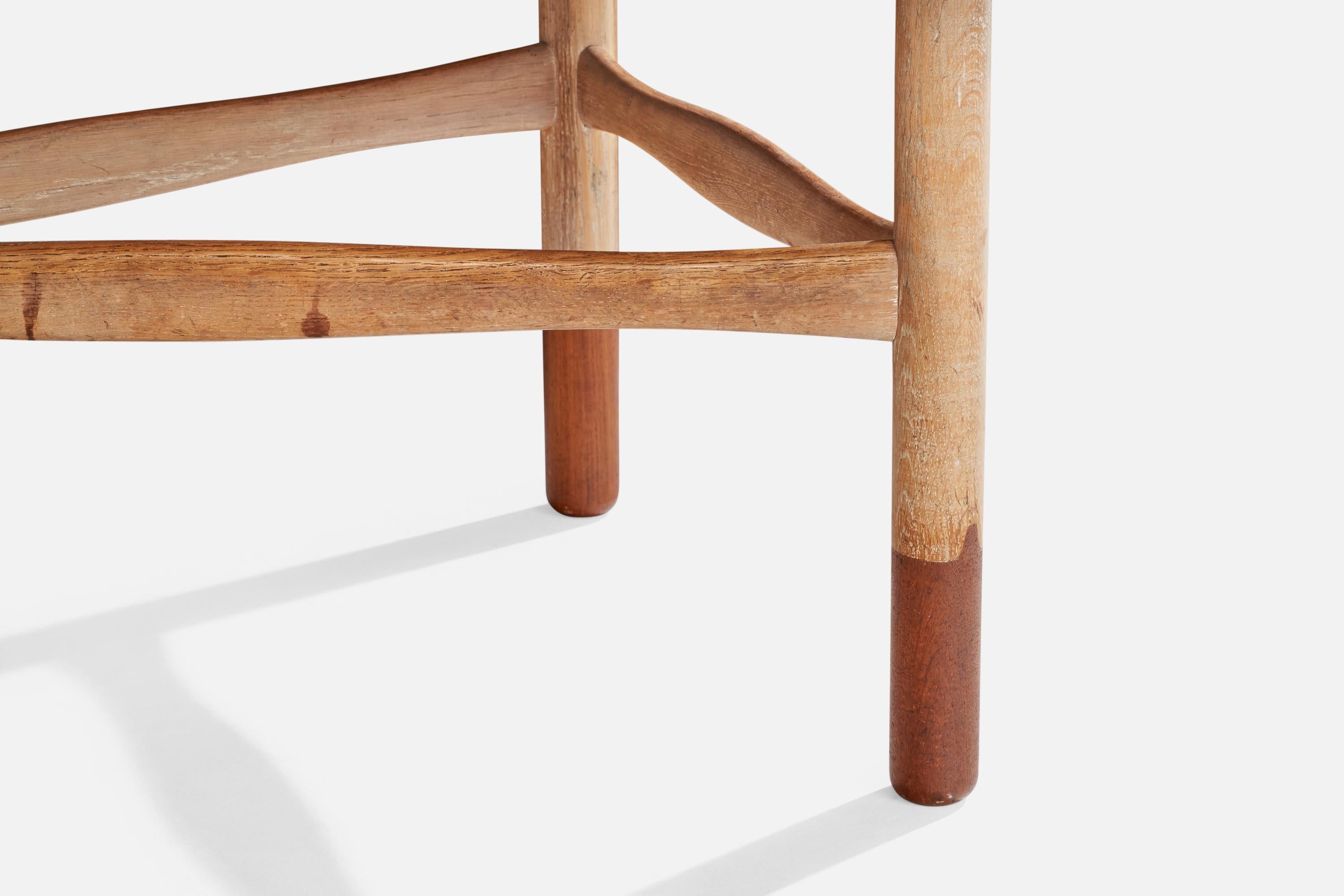 Chêne Yngve Ekström, Table basse, Teck, Oak, Suède, années 1960 en vente