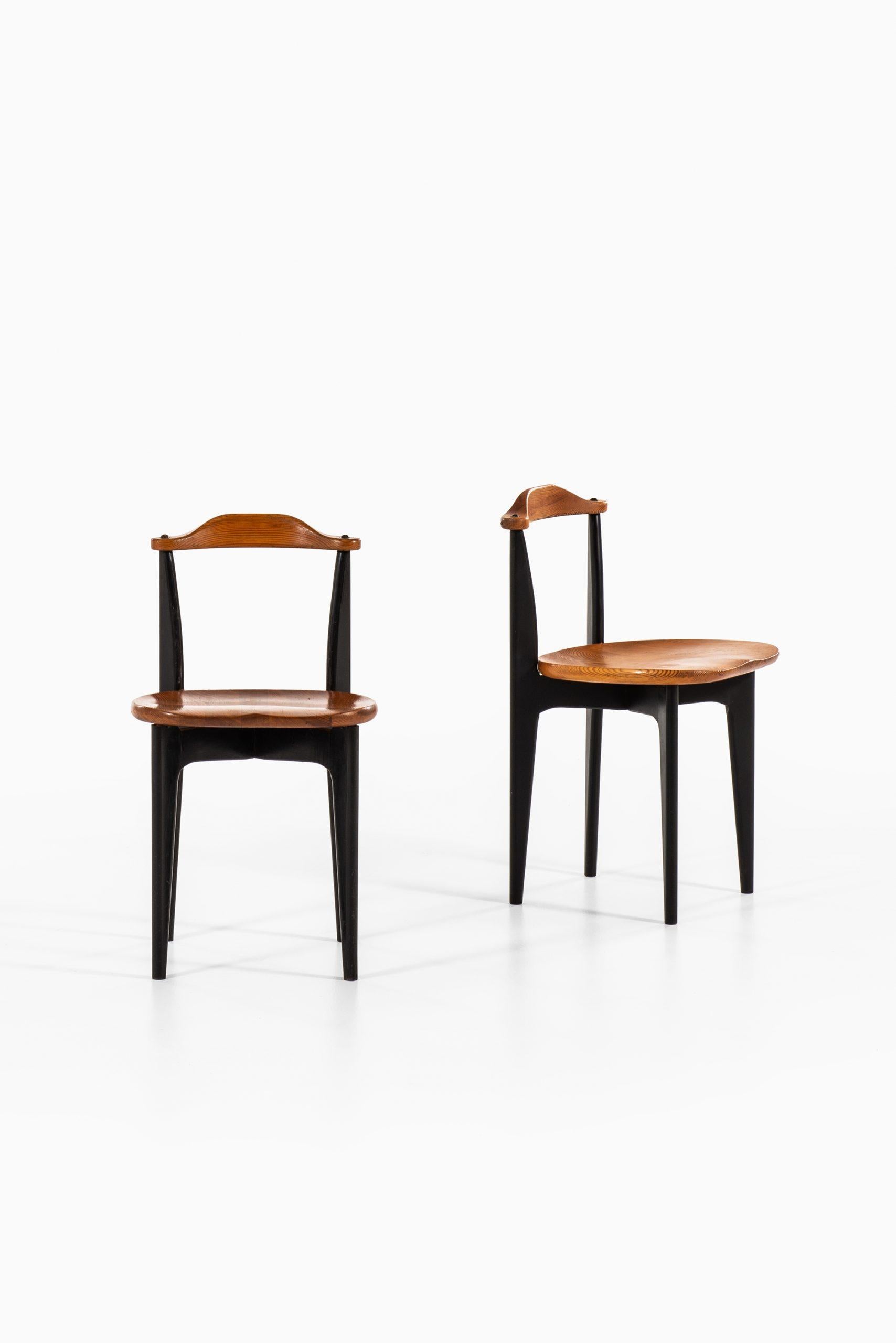 Scandinavian Modern Yngve Ekström Dining Chairs Model Thema Produced by Swedese in Sweden For Sale