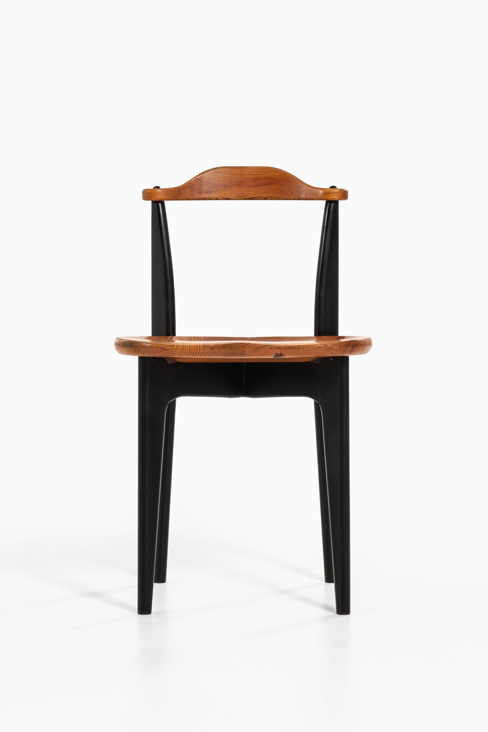 Wood Yngve Ekström Dining Chairs Model Thema Produced by Swedese in Sweden For Sale
