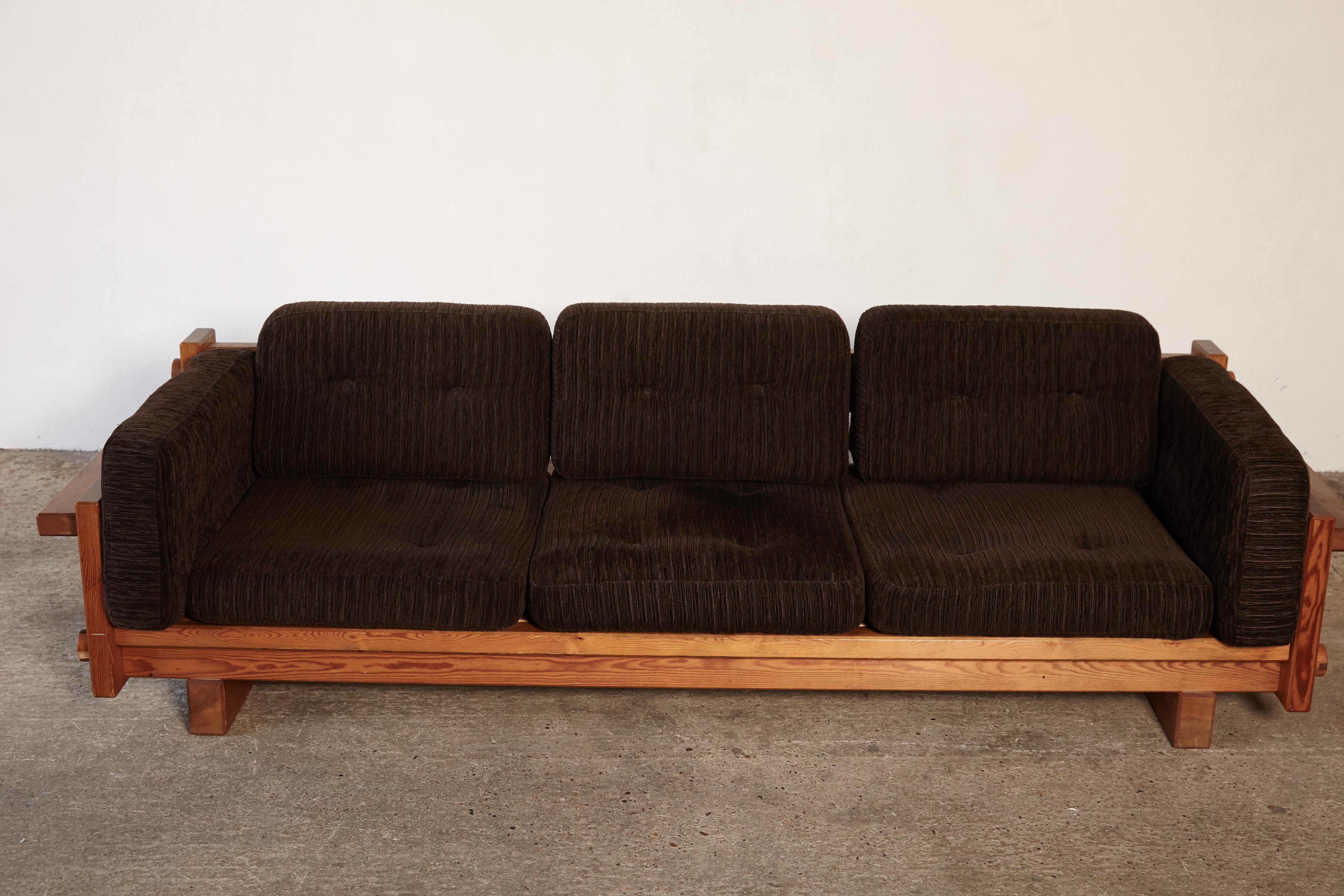 20th Century Yngve Ekström 'Dymling' Sofa, Produced by Swedese, Sweden, 1970s