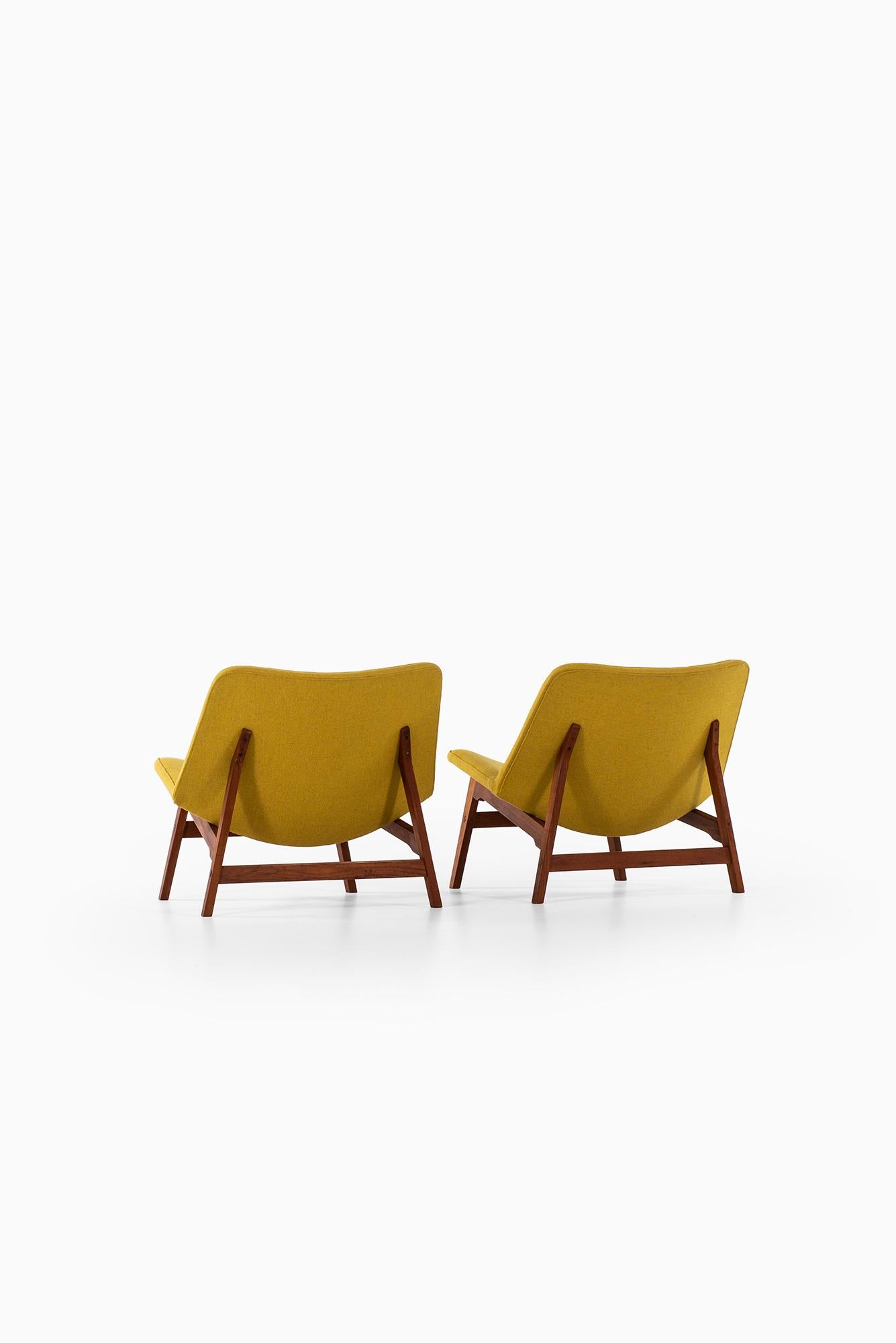 Scandinavian Modern Yngve Ekström Easy Chairs by Ese-Möbler in Sweden For Sale