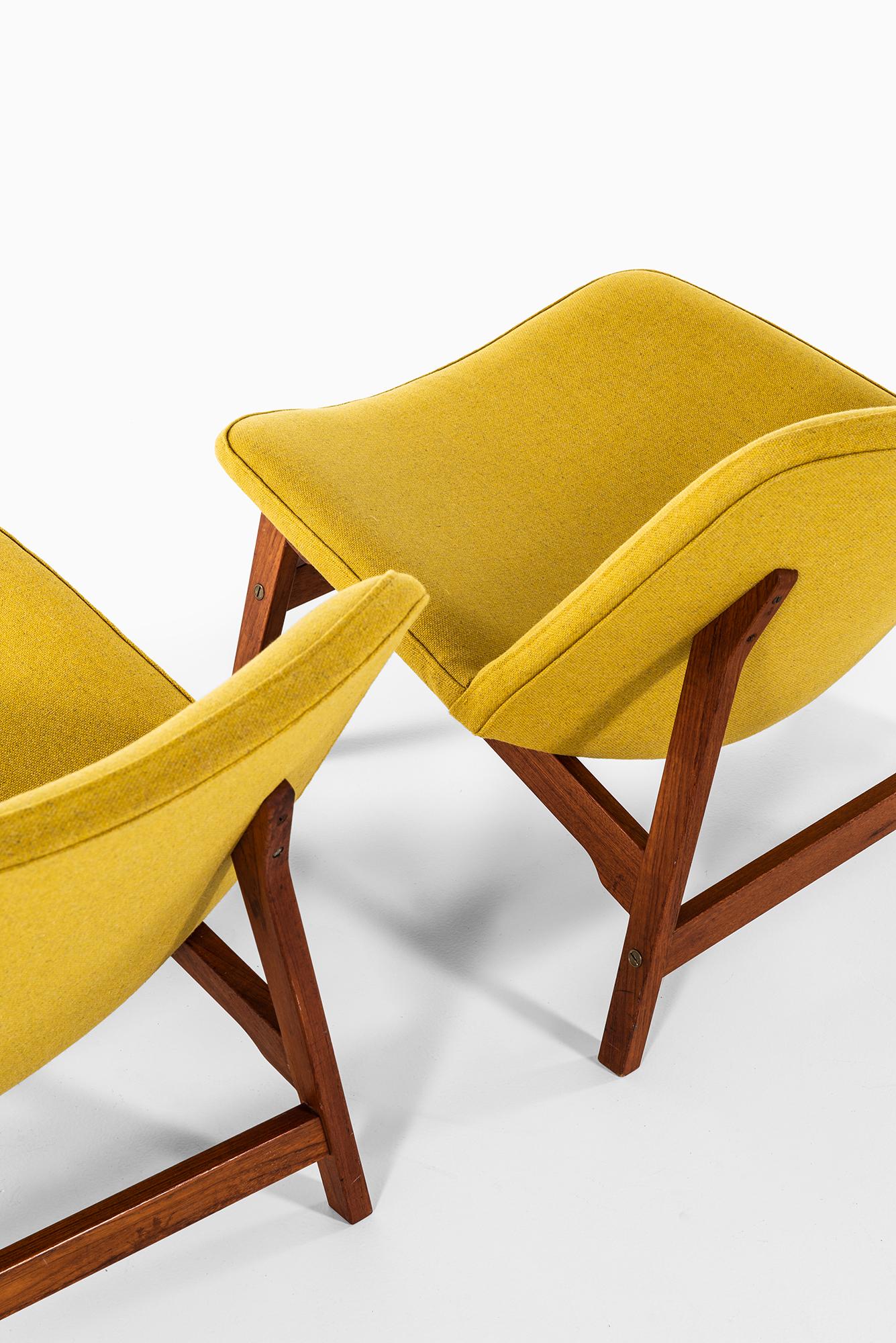 Swedish Yngve Ekström Easy Chairs by Ese-Möbler in Sweden For Sale