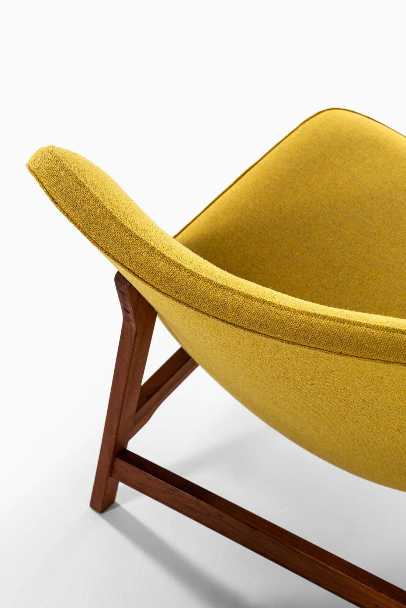 Fabric Yngve Ekström Easy Chairs by Ese-Möbler in Sweden For Sale