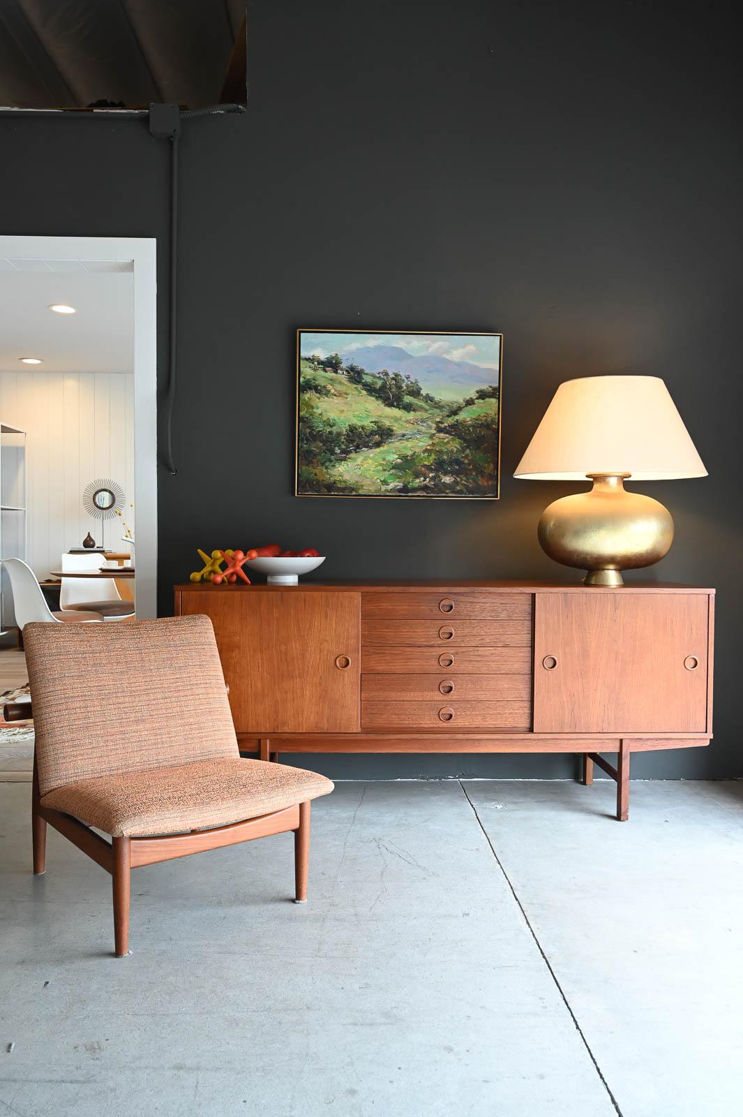 Yngve Ekstrom For Dux 'Ulvö' Teak Credenza, ca. 1959 In Good Condition In Costa Mesa, CA