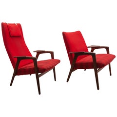 Yngve Ekström for Pastoe Set "Ruster" Lounge Chairs, 1950s