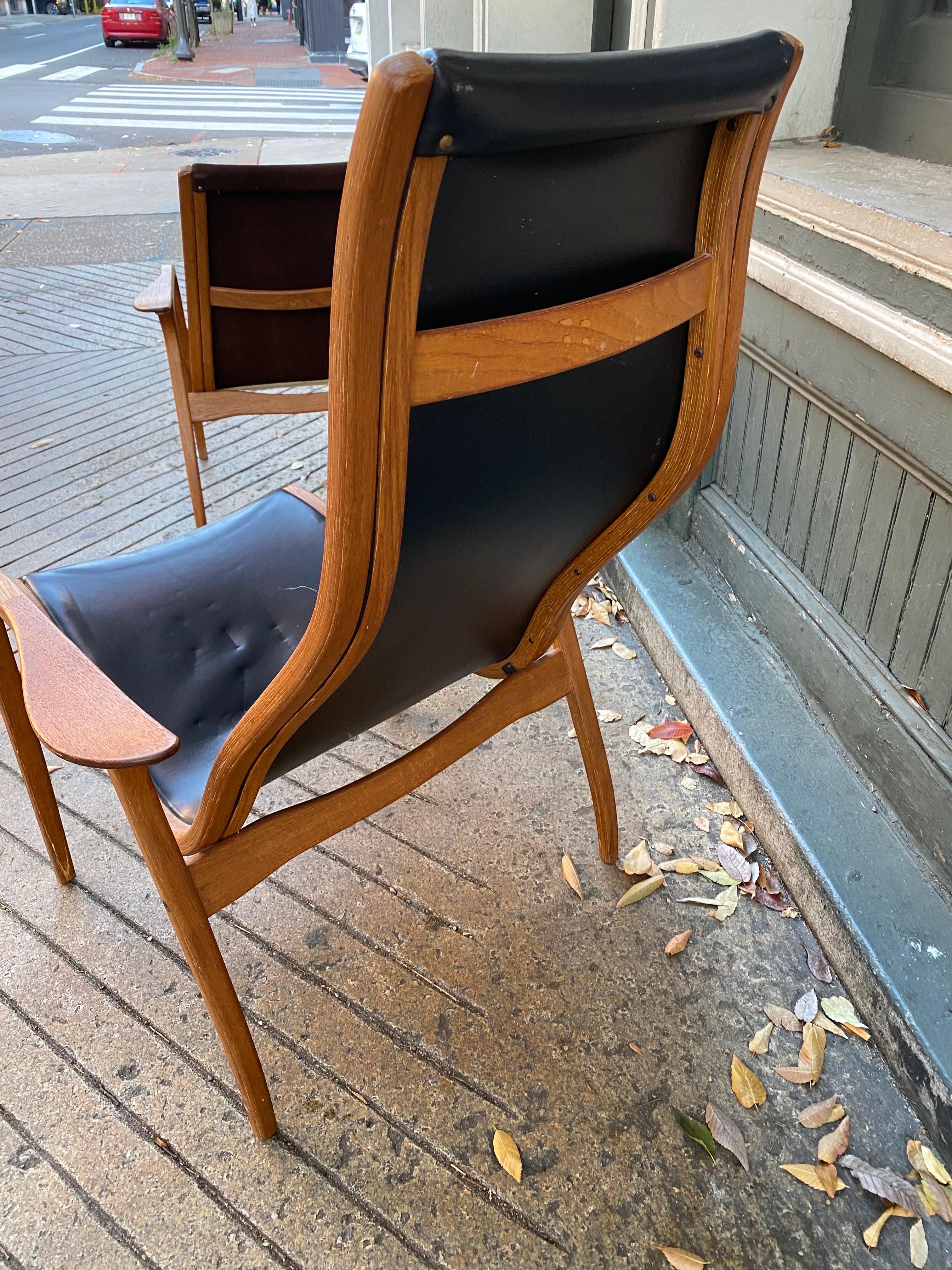 Swedish Yngve Ekstrom for Swedese High-Back Lamino Lounge Chair