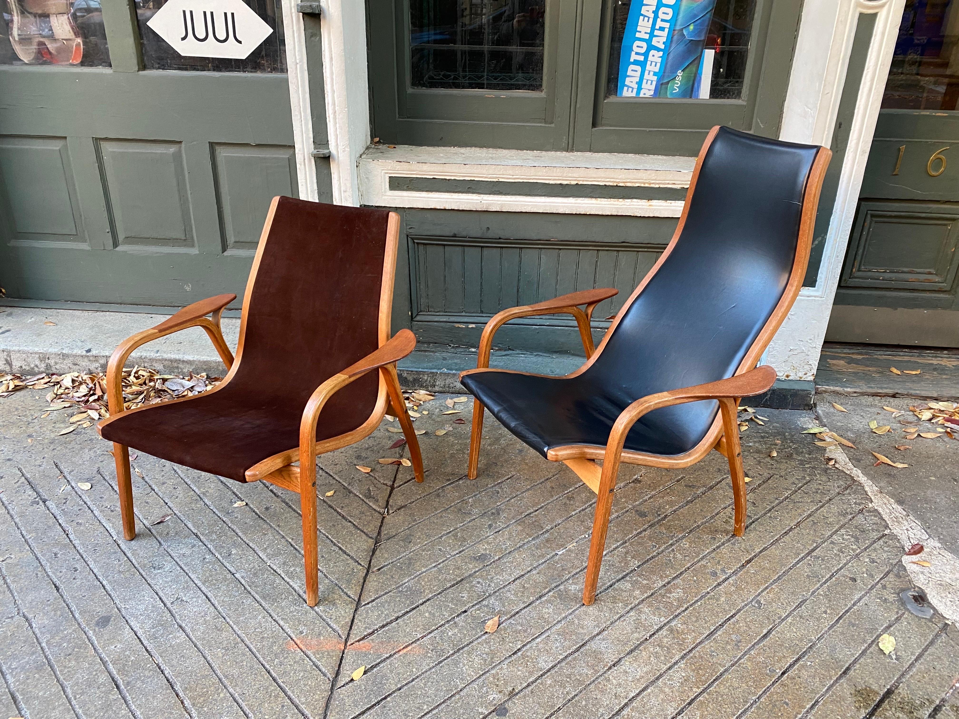 Yngve Ekstrom for Swedese High-Back Lamino Lounge Chair In Good Condition In Philadelphia, PA