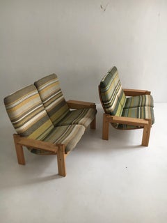 Yngve Ekstrom for Swedese Møbler Two-Seat Sofas Loveseats a Pair