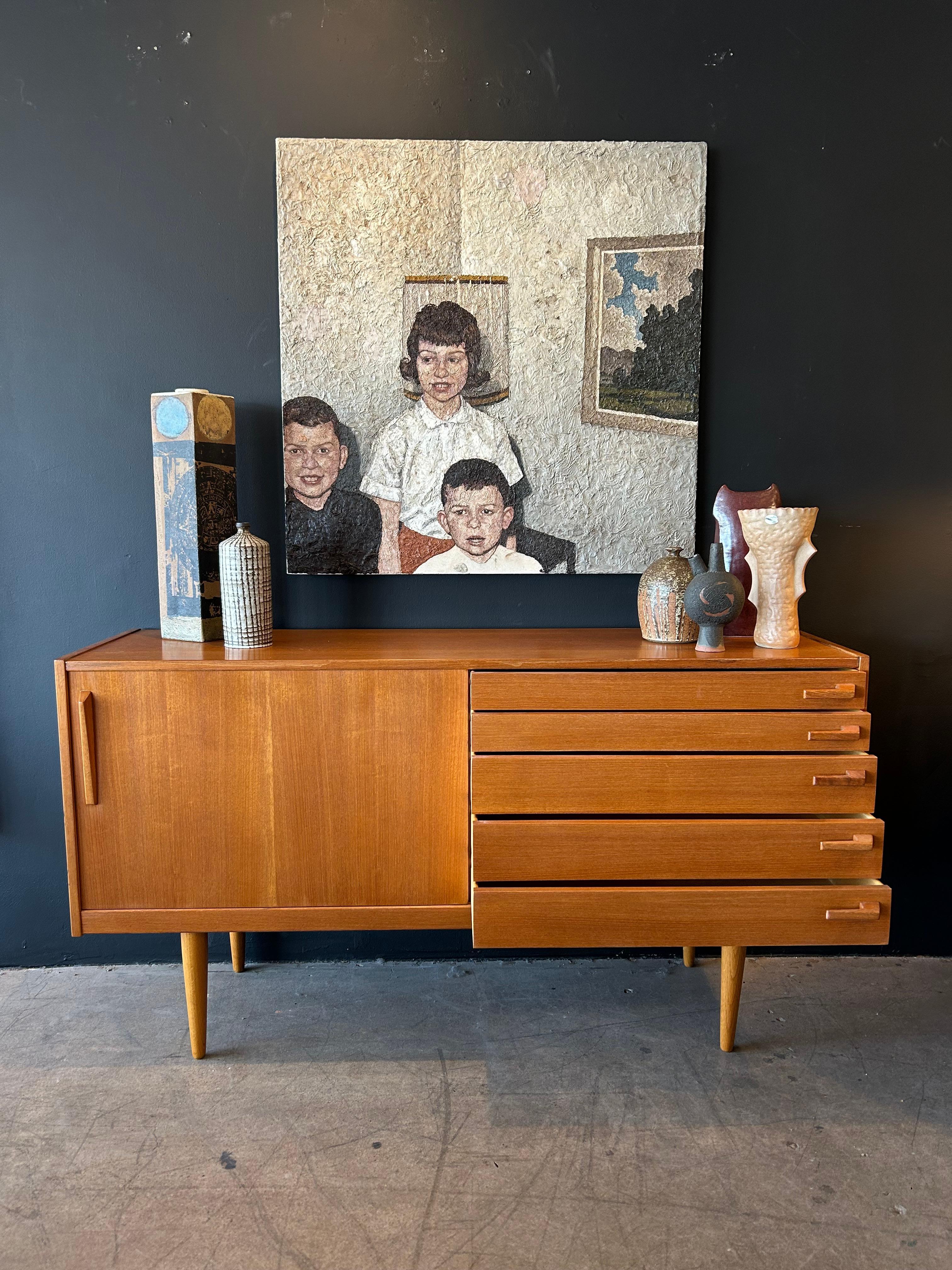Swedish Yngve Ekström for Troeds Mid Century Teak Credenza