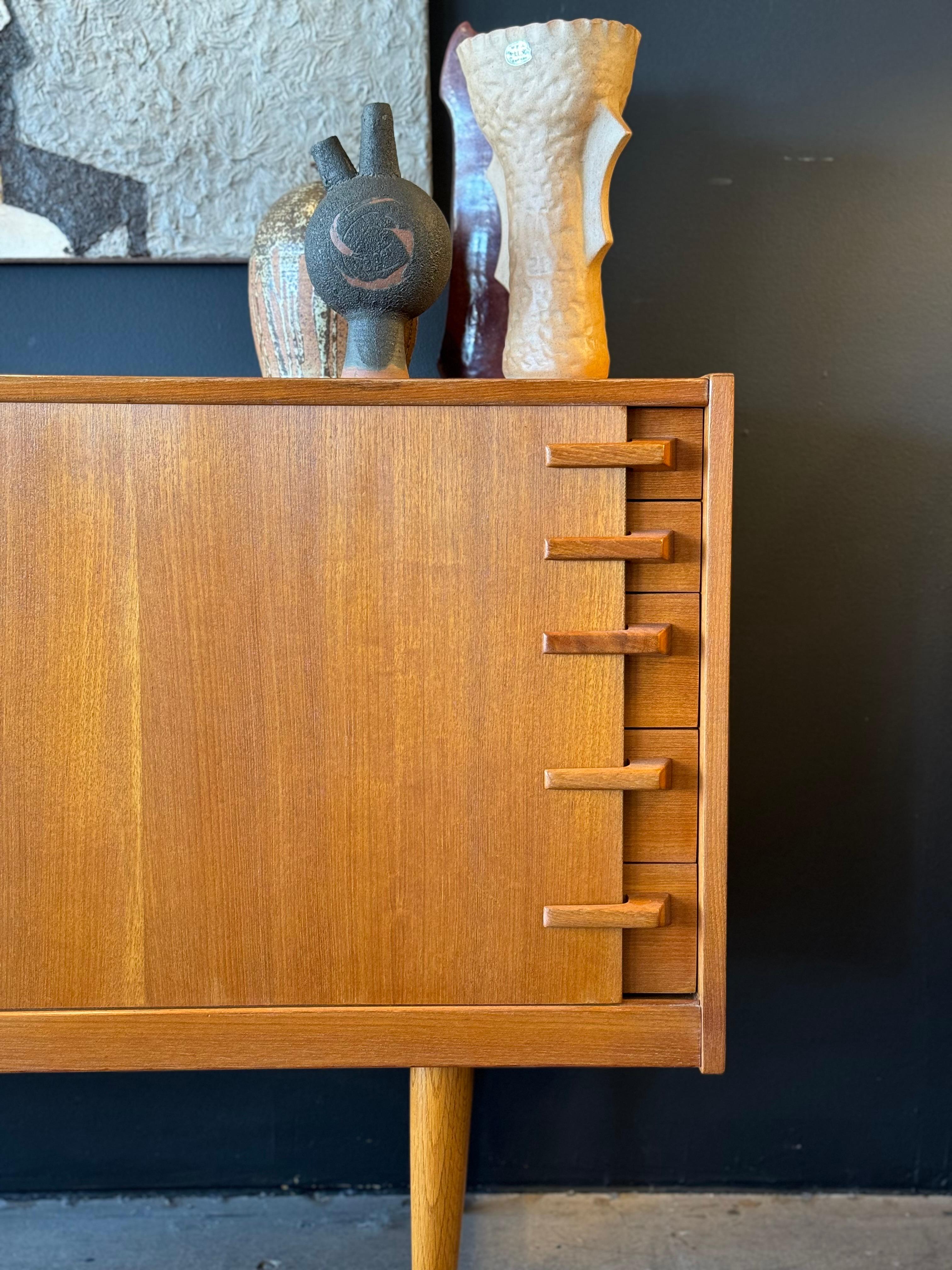 Birch Yngve Ekström for Troeds Mid Century Teak Credenza