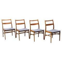 Yngve Ekström for Troeds "Minett" Teak Mid Century Dining Chairs, Set of Four