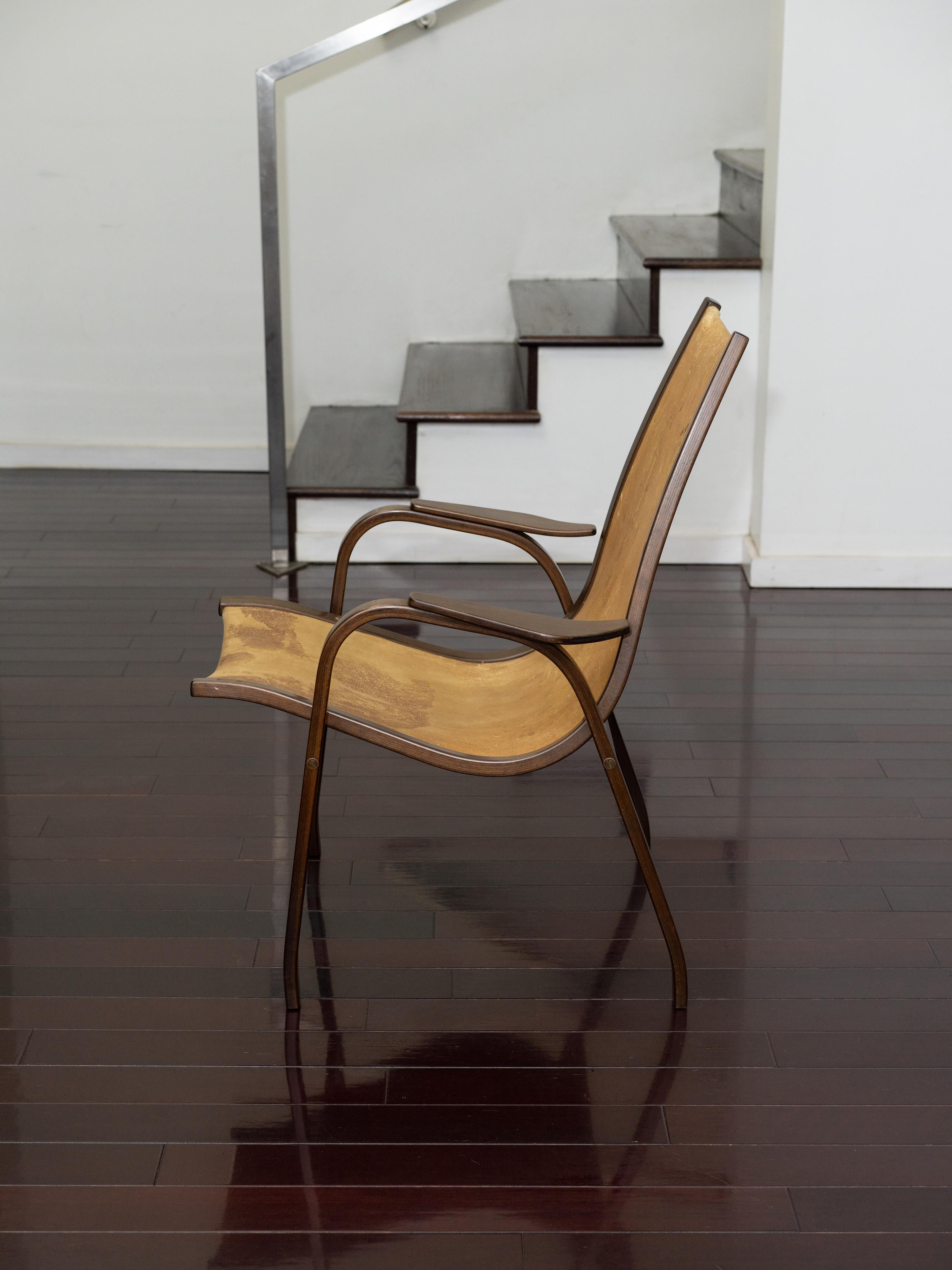Swedish Yngve Ekstrom Kurva Low Lounge Chair for ESE-Mobler For Sale