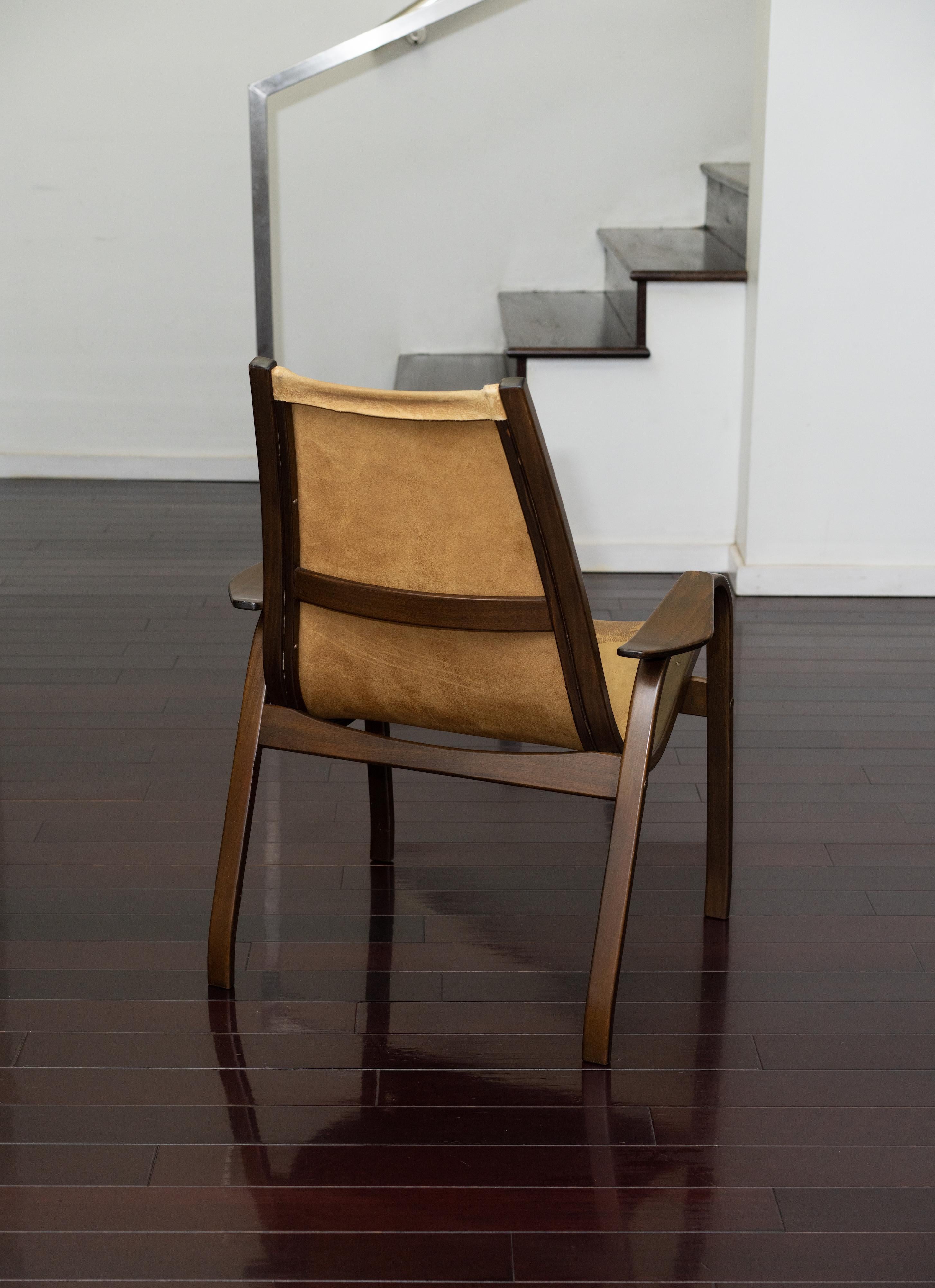 20th Century Yngve Ekstrom Kurva Low Lounge Chair for ESE-Mobler For Sale