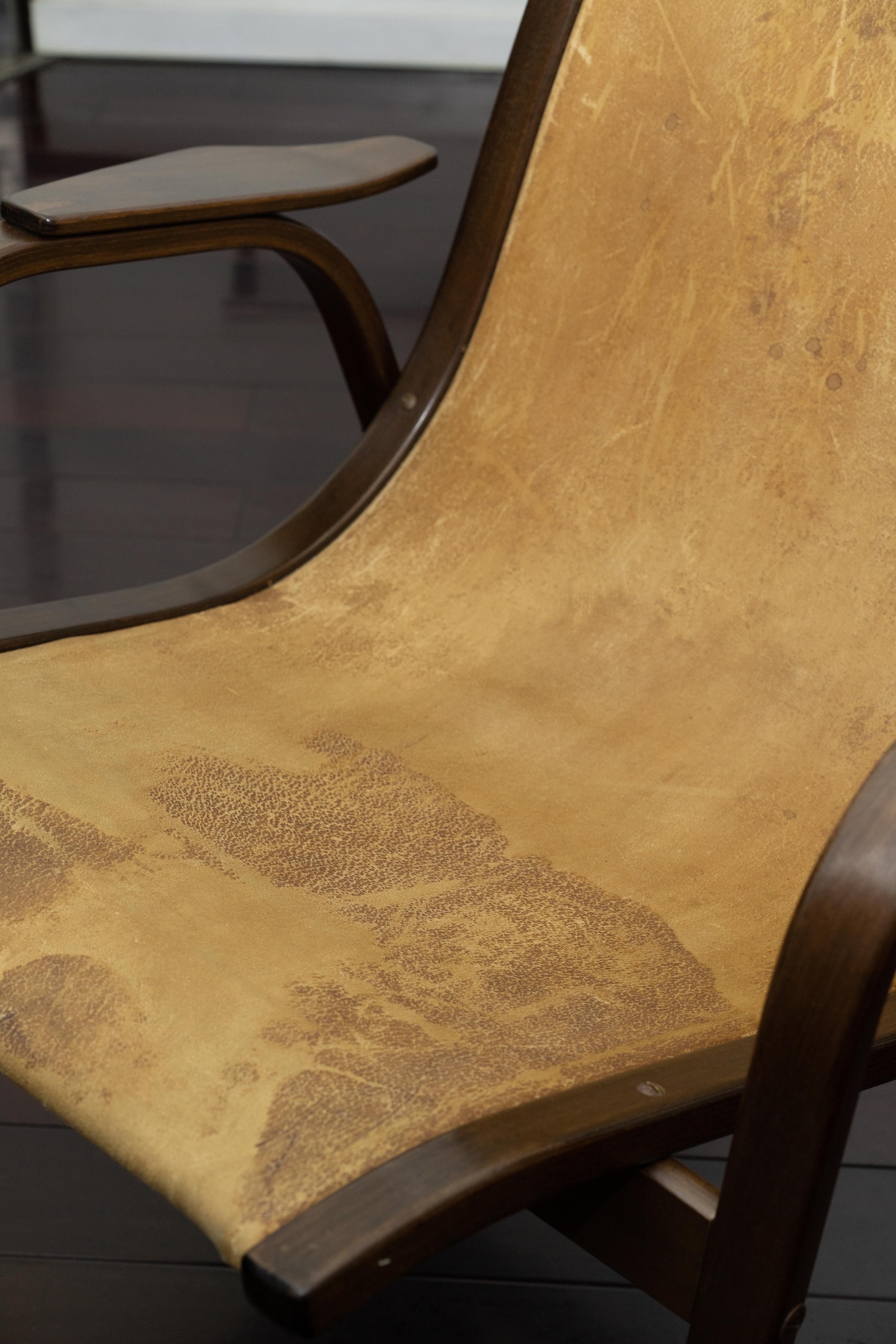 Yngve Ekstrom Kurva Low Lounge Chair for ESE-Mobler For Sale 3