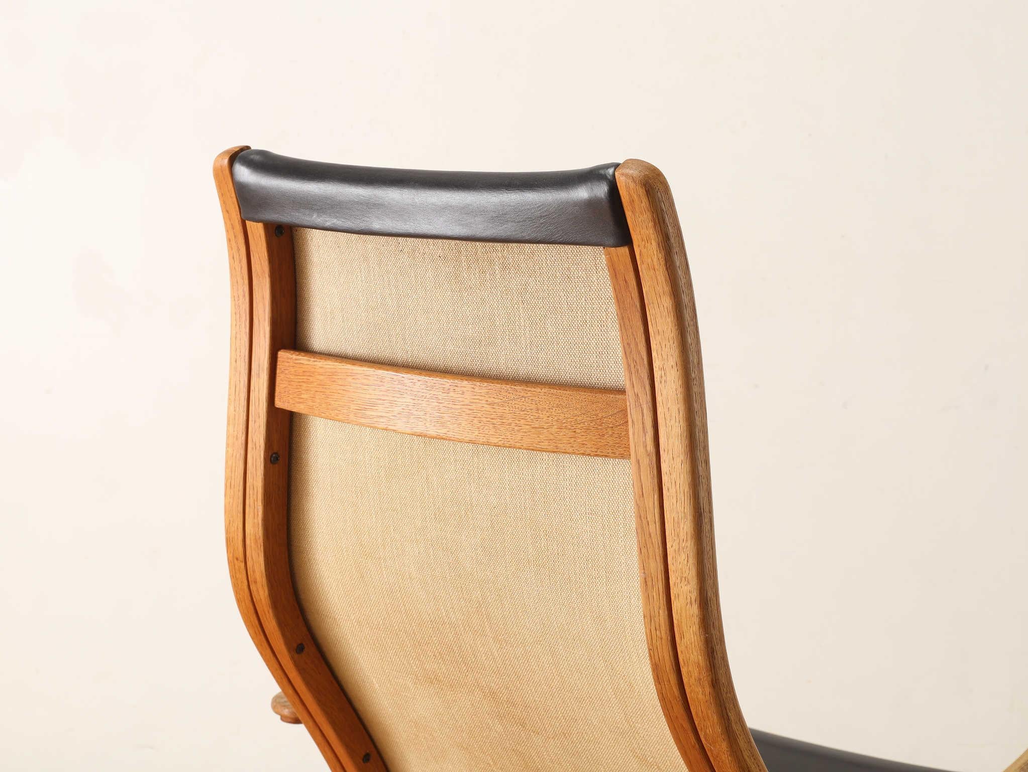 Yngve Ekstrom Lamino Armchair And Ottoman 1960's For Sale 7