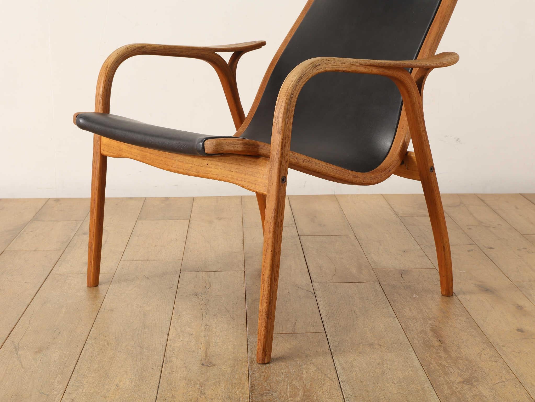 Yngve Ekstrom Lamino Armchair And Ottoman 1960's In Good Condition For Sale In Shibuya-ku, 13