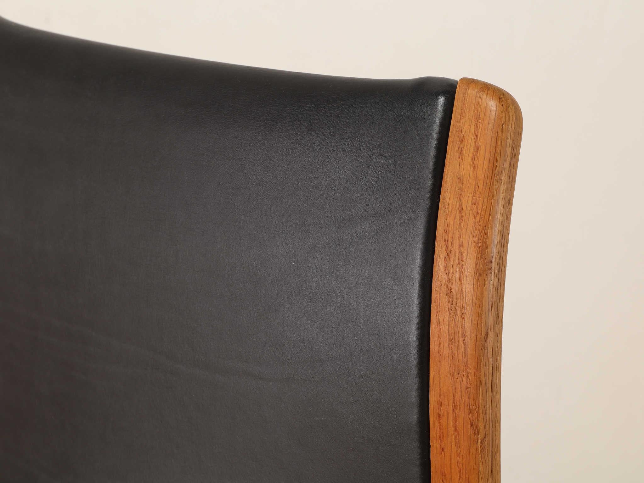 Leather Yngve Ekstrom Lamino Armchair And Ottoman 1960's For Sale