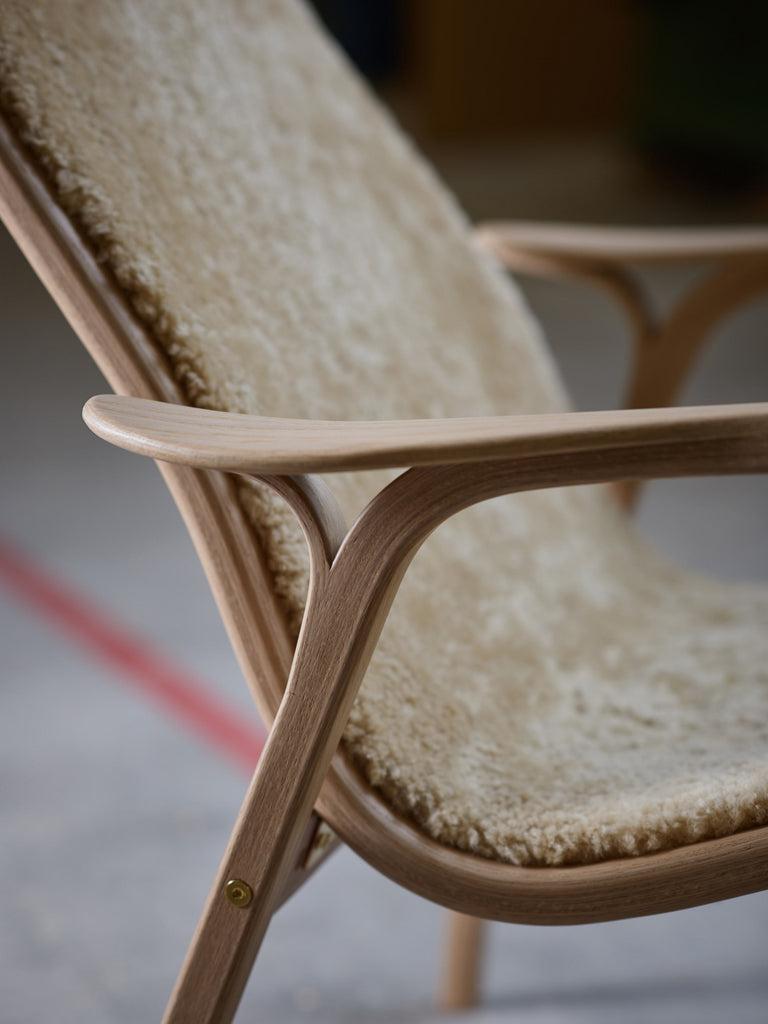 Scandinavian Modern Sheepskin Lamino Lounge Chair by Yngve Ekstrom