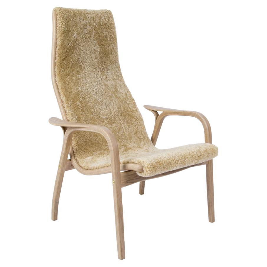 Yngve Ekstrom Lamino Chair in Honey Sheepskin