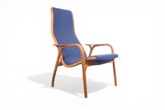 Yngve Ekström Lamino Highback Lounge Chair by Swedese  Swedish Modern 1950s