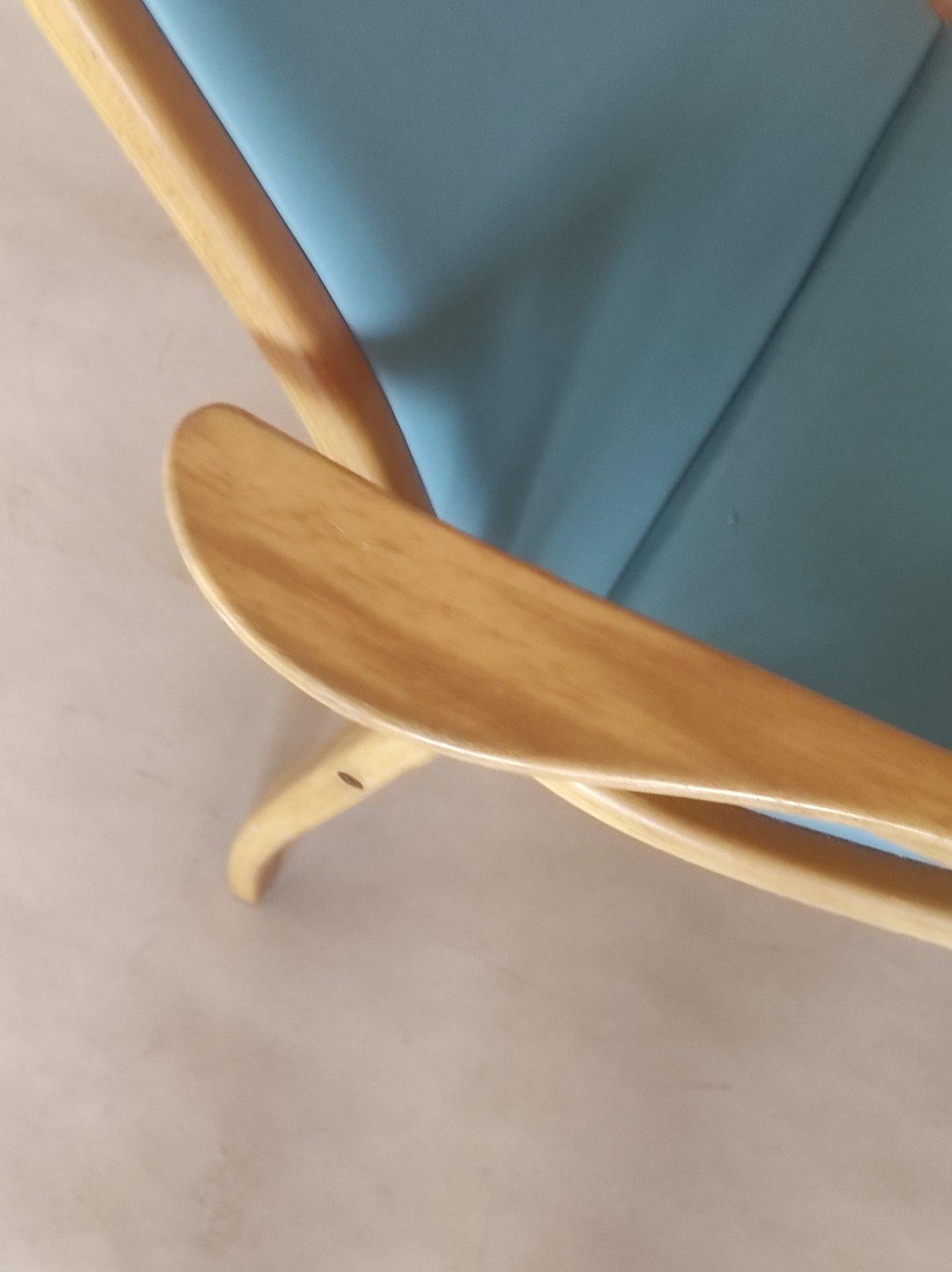 Yngve Ekstrom Lamino Longue Stuhl für Swedese 1960er Jahre im Angebot 3