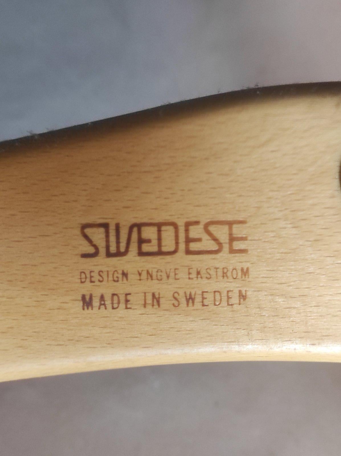 Yngve Ekstrom Lamino Longue Stuhl für Swedese 1960er Jahre (Mitte des 20. Jahrhunderts) im Angebot
