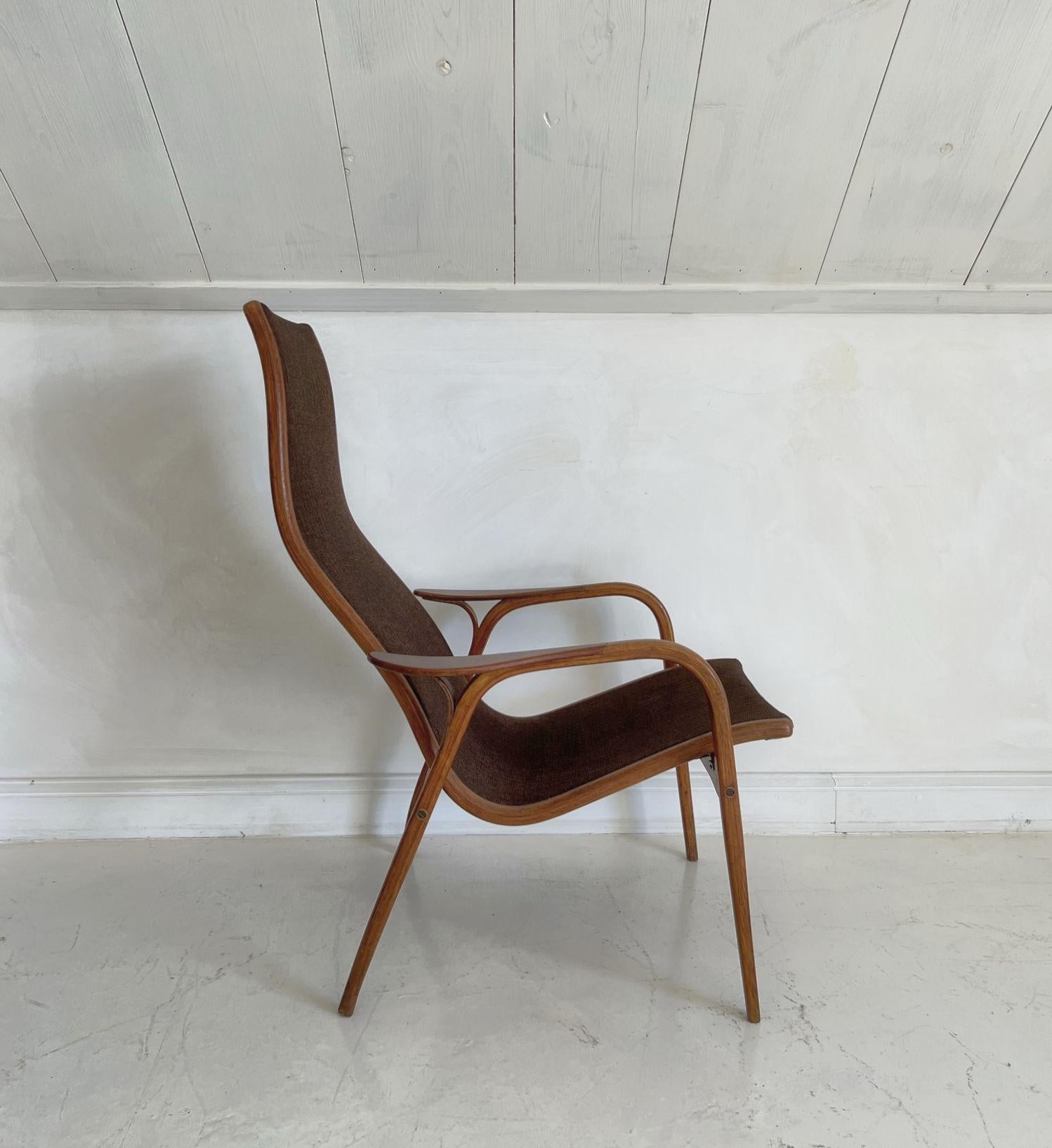 20th Century Yngve Ekstrom Lamino Lounge Chair For Sale