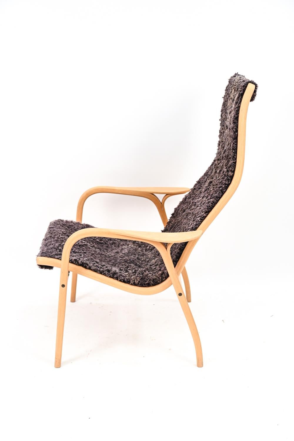 Yngve Ekstrom Lamino Lounge Chair in Sheepskin 1