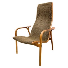 Yngve Ekstrom Lamino Lounge Chair in Sheepskin