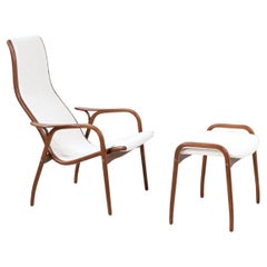 Yngve Ekstrom "Lamino" Lounge Chair with Ottoman for Swedese