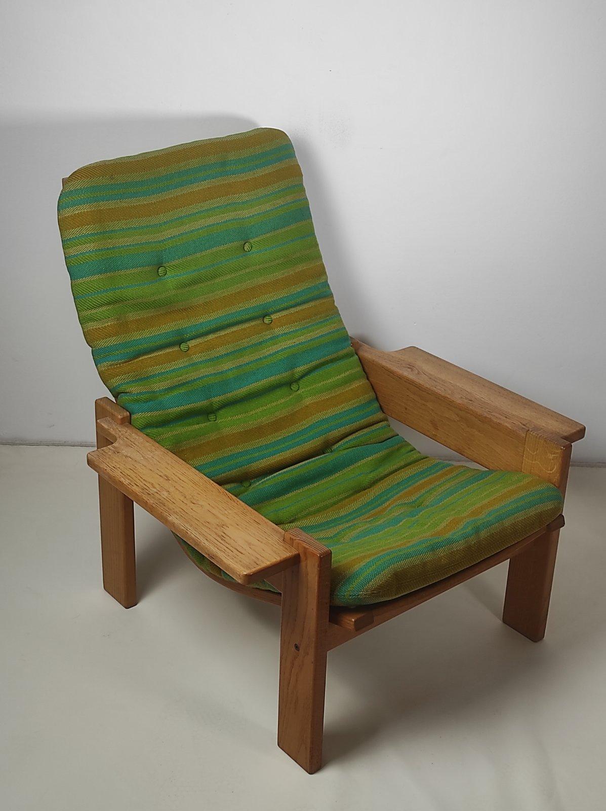 Yngve Ekstrom Longue-Stuhl für Swedese, 1960er Jahre (Stoff) im Angebot