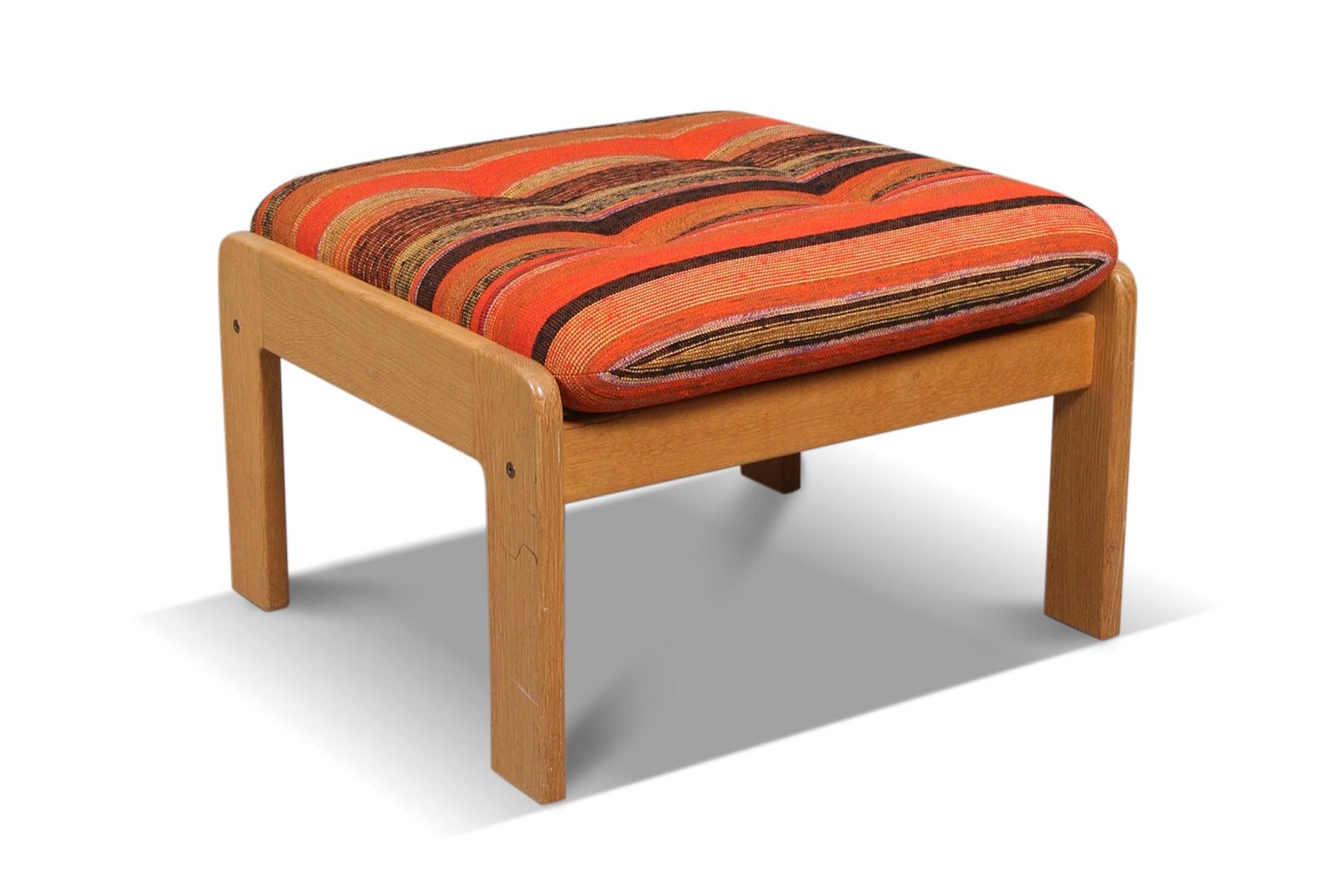 Yngve Ekström Loveseat And Ottoman In Pine + Original Wool For Sale 1