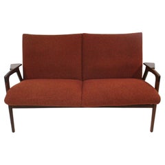 Yngve Ekstrom Mid Century Danish styled Loveseat for Swedese Sweden