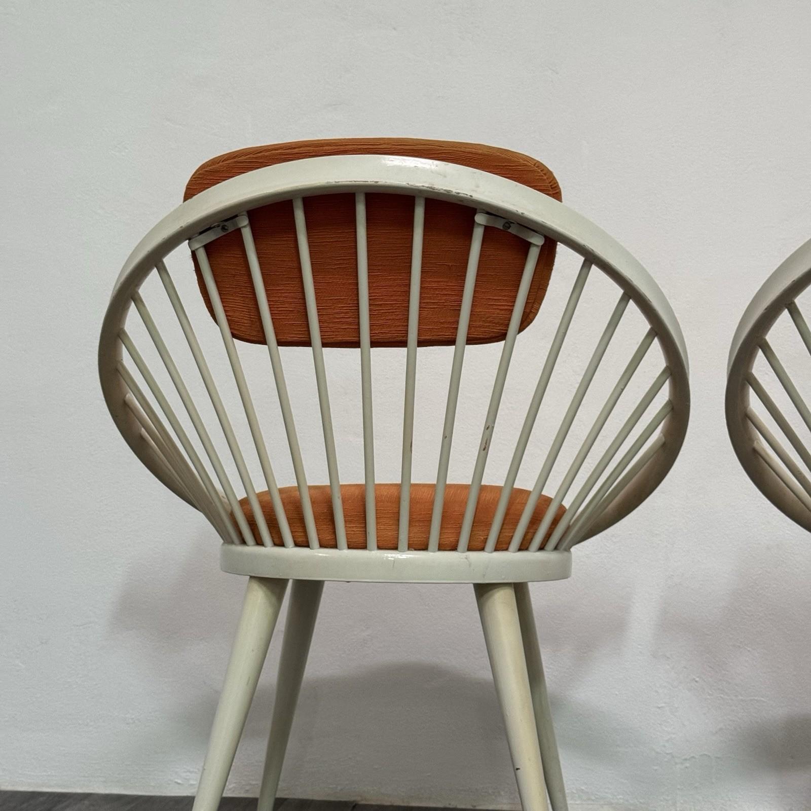 Yngve Ekström Mod.Circle Coppia di Poltroncine Design Scandinavo Anni '60 in vendita 3