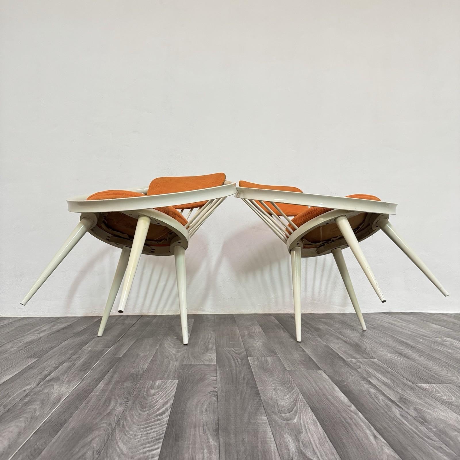 Yngve Ekström Mod.Circle Coppia di Poltroncine Design Scandinavo Anni '60 in vendita 6