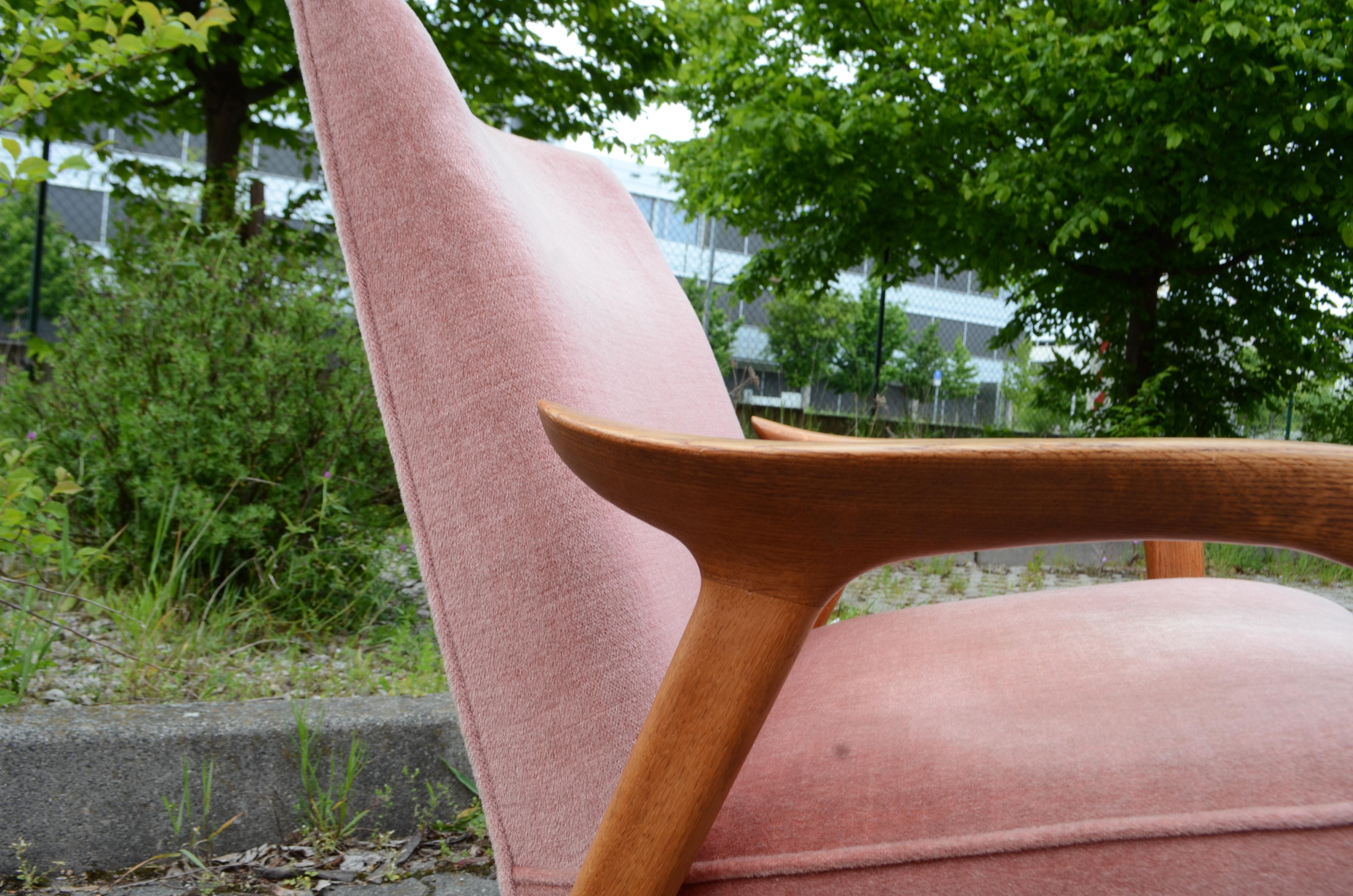 Yngve Ekström Modell Lästo Swedese Cherry Blossom Easy Lounge Chair Oak Set of 2 For Sale 1