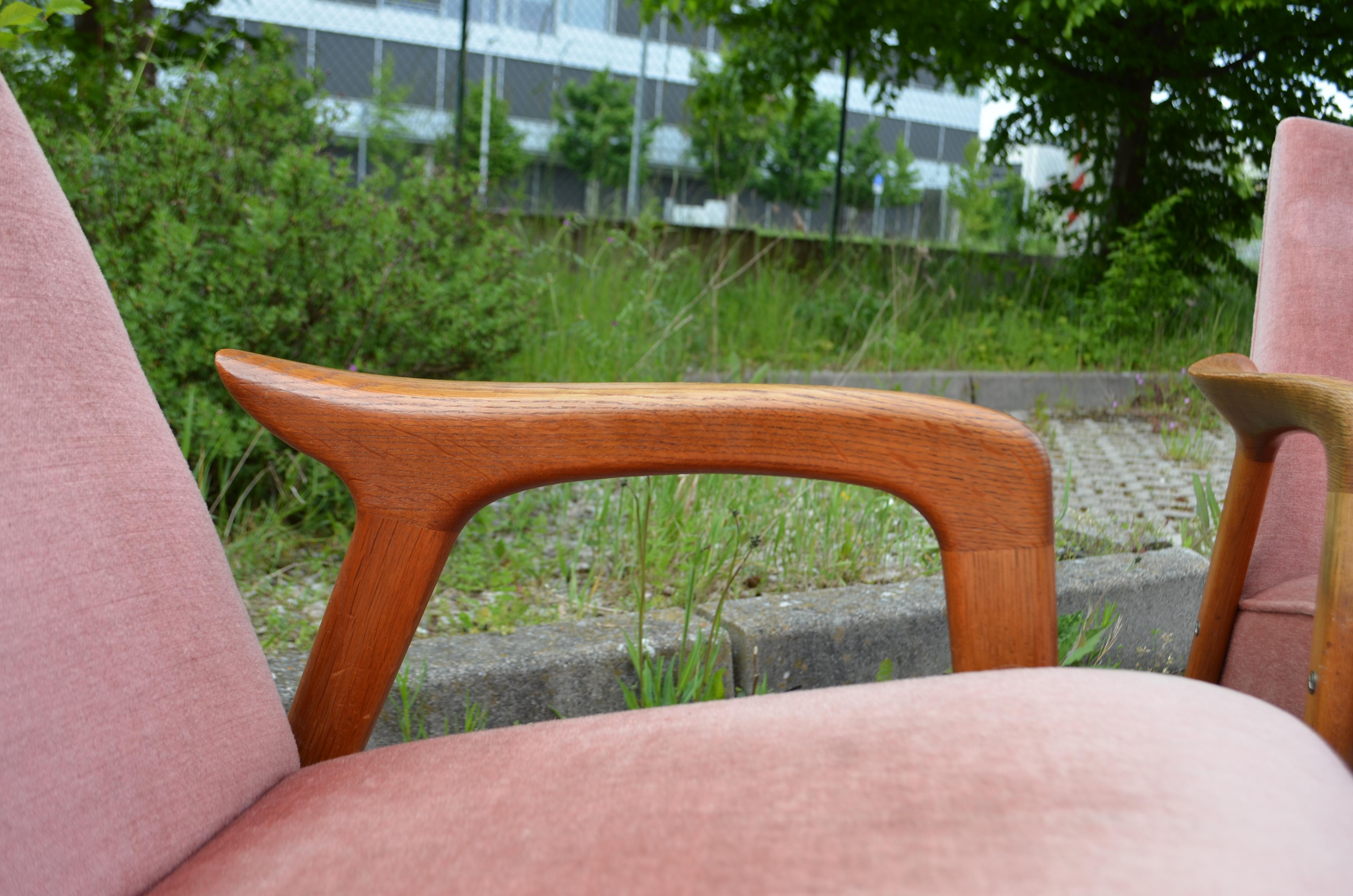 Yngve Ekström Modell Lästo Swedese Cherry Blossom Easy Lounge Chair Oak Set of 2 For Sale 6