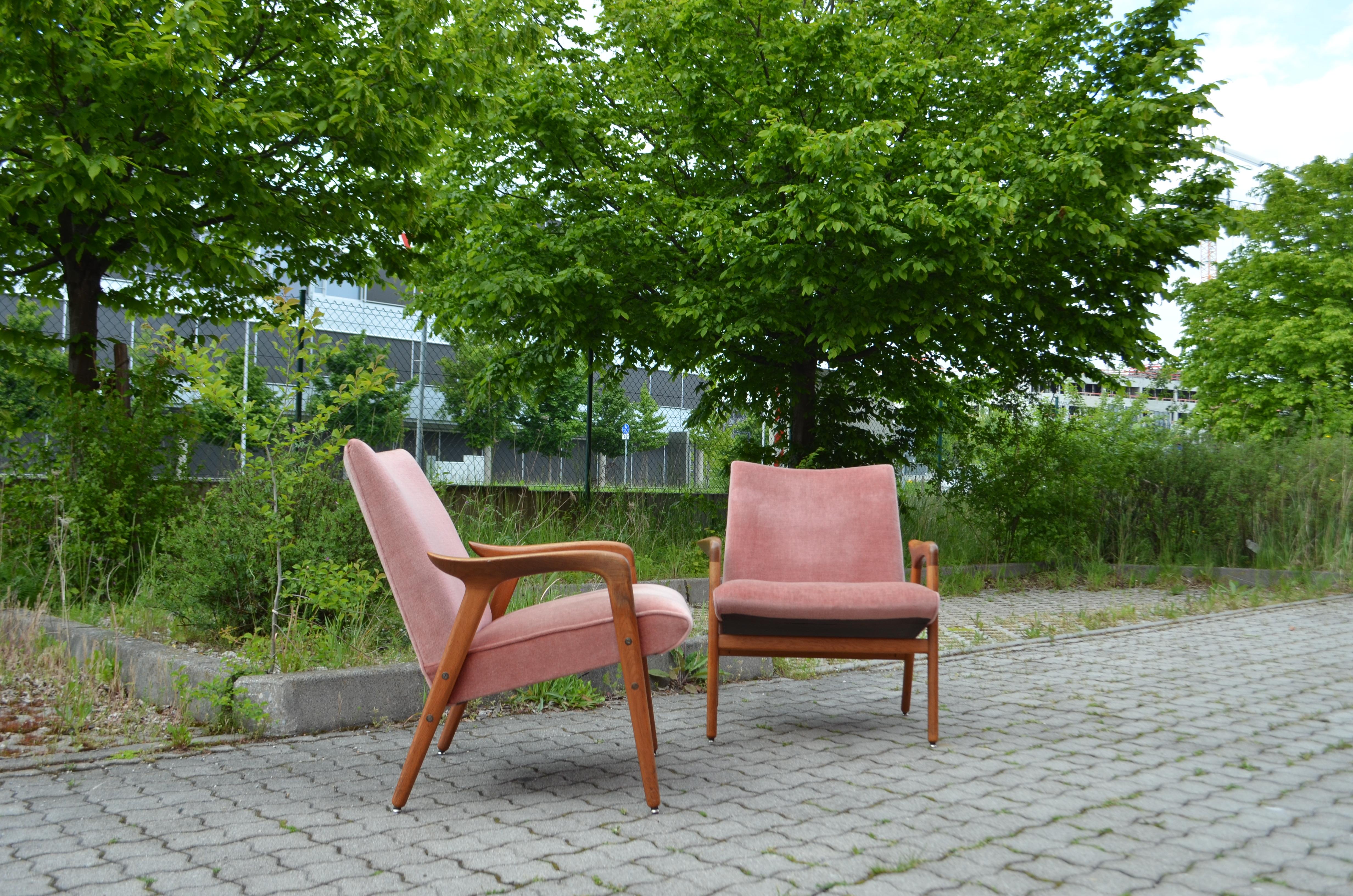 Yngve Ekström Modell Lästo Swedese Cherry Blossom Easy Lounge Chair Oak 2er-Set (Moderne der Mitte des Jahrhunderts) im Angebot