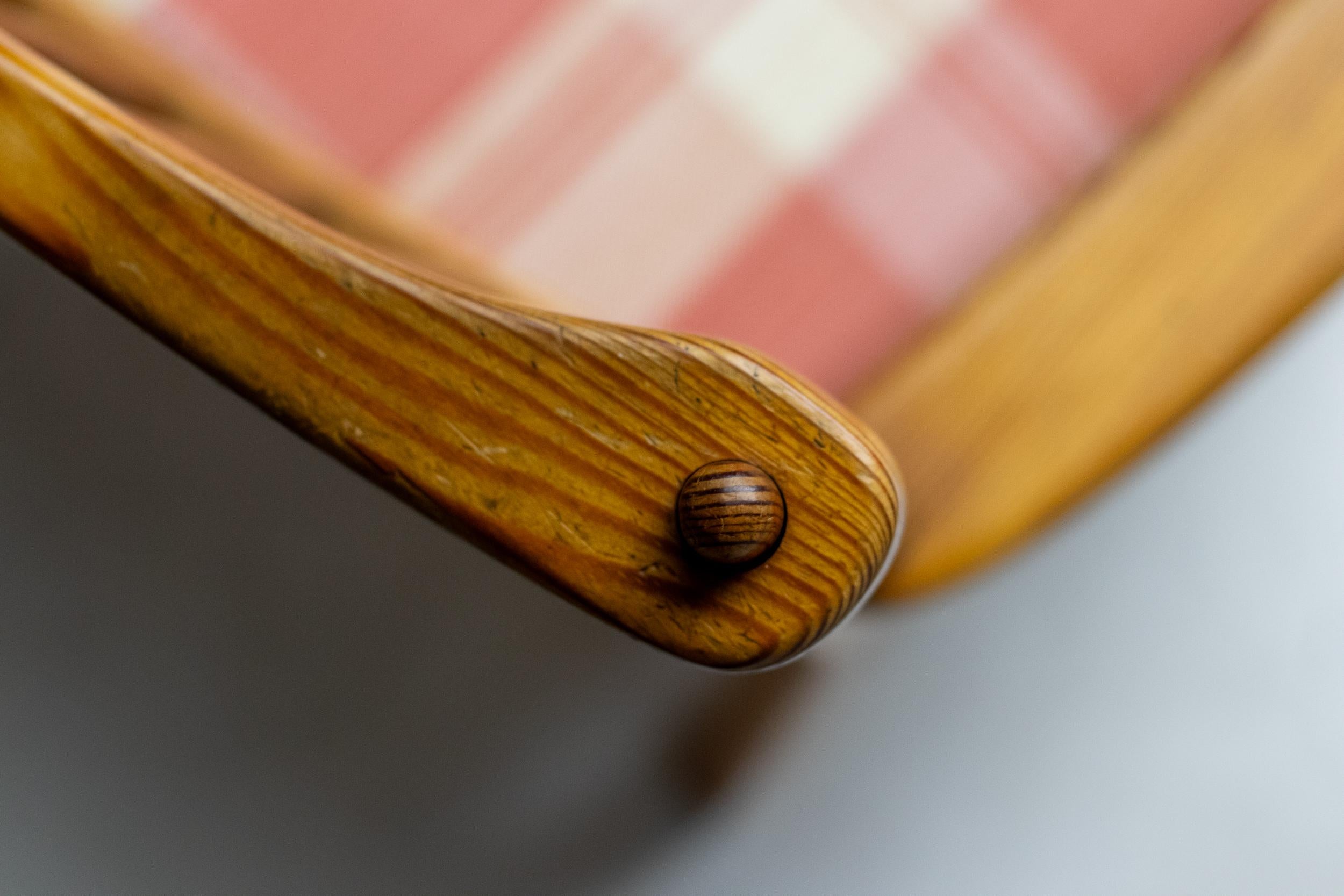 Milieu du XXe siècle Chaises faciles en pin d'Oregon pour Swedese, Suède, années 1950 en vente