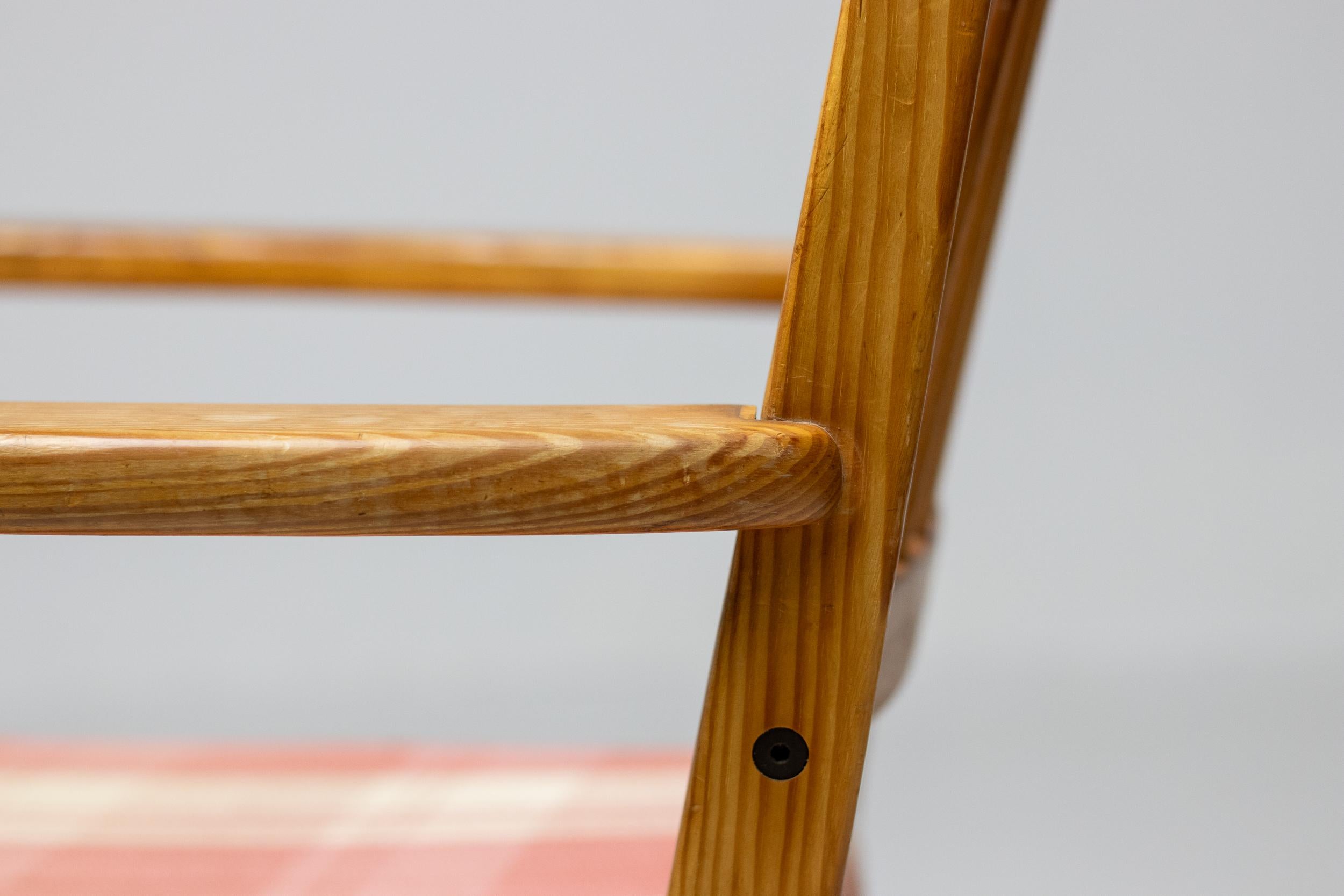 Yngve Ekström Oregon Pine Easy Chairs for Swedese, Sweden, 1950s For Sale 2