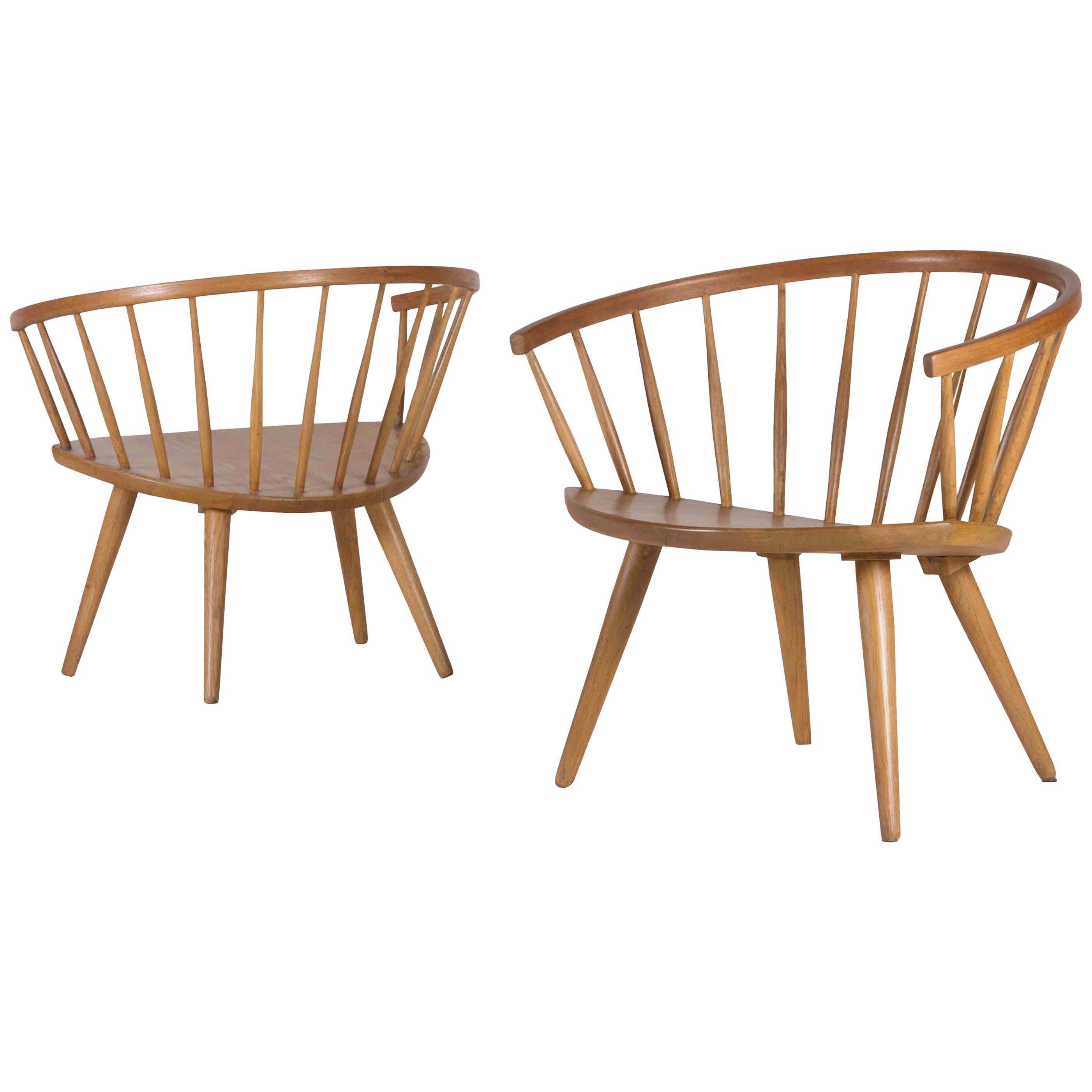 Yngve Ekström Pair of "Arka" Chairs For Sale