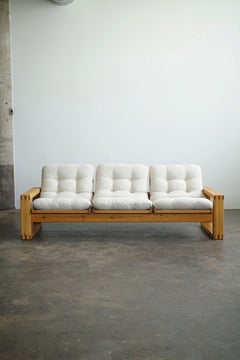 Yngve Ekström Pine Sofa, Swedese, Mid Century Modern, 1970s