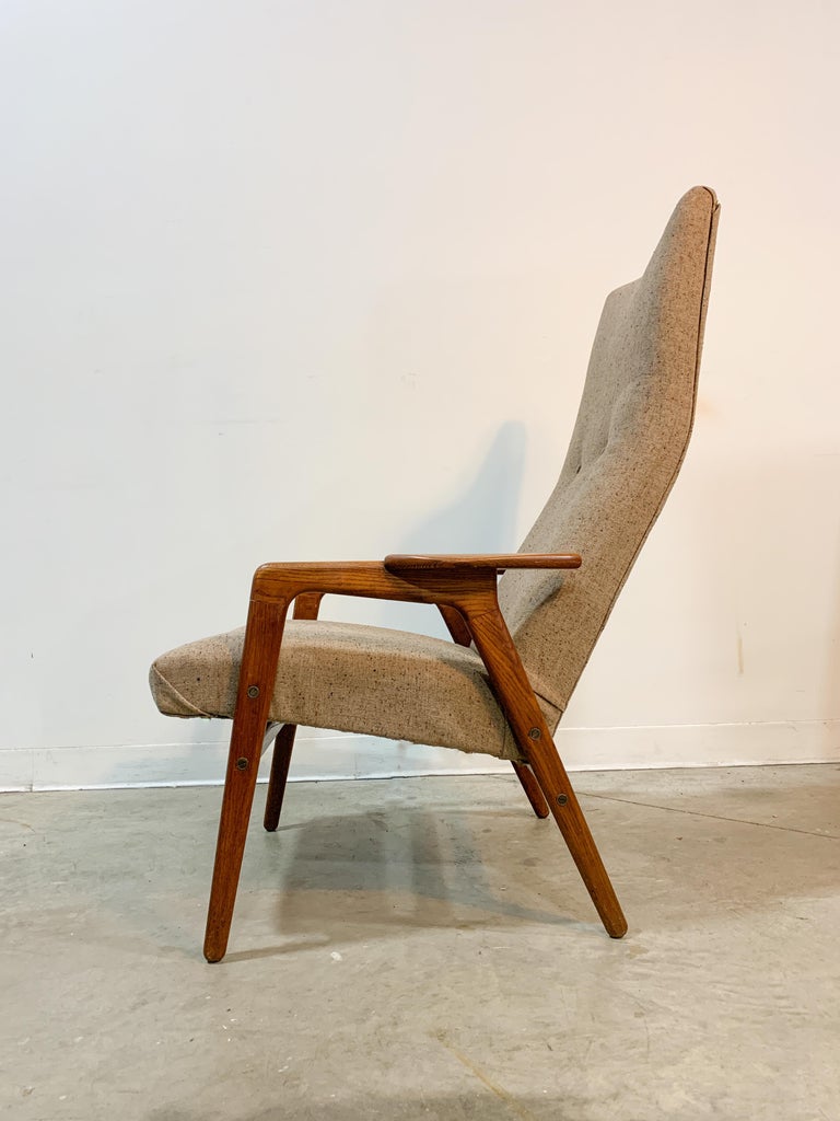 Yngve Ekstrom Ruster Swedish Mid-Century Modern Chair For Sale 5