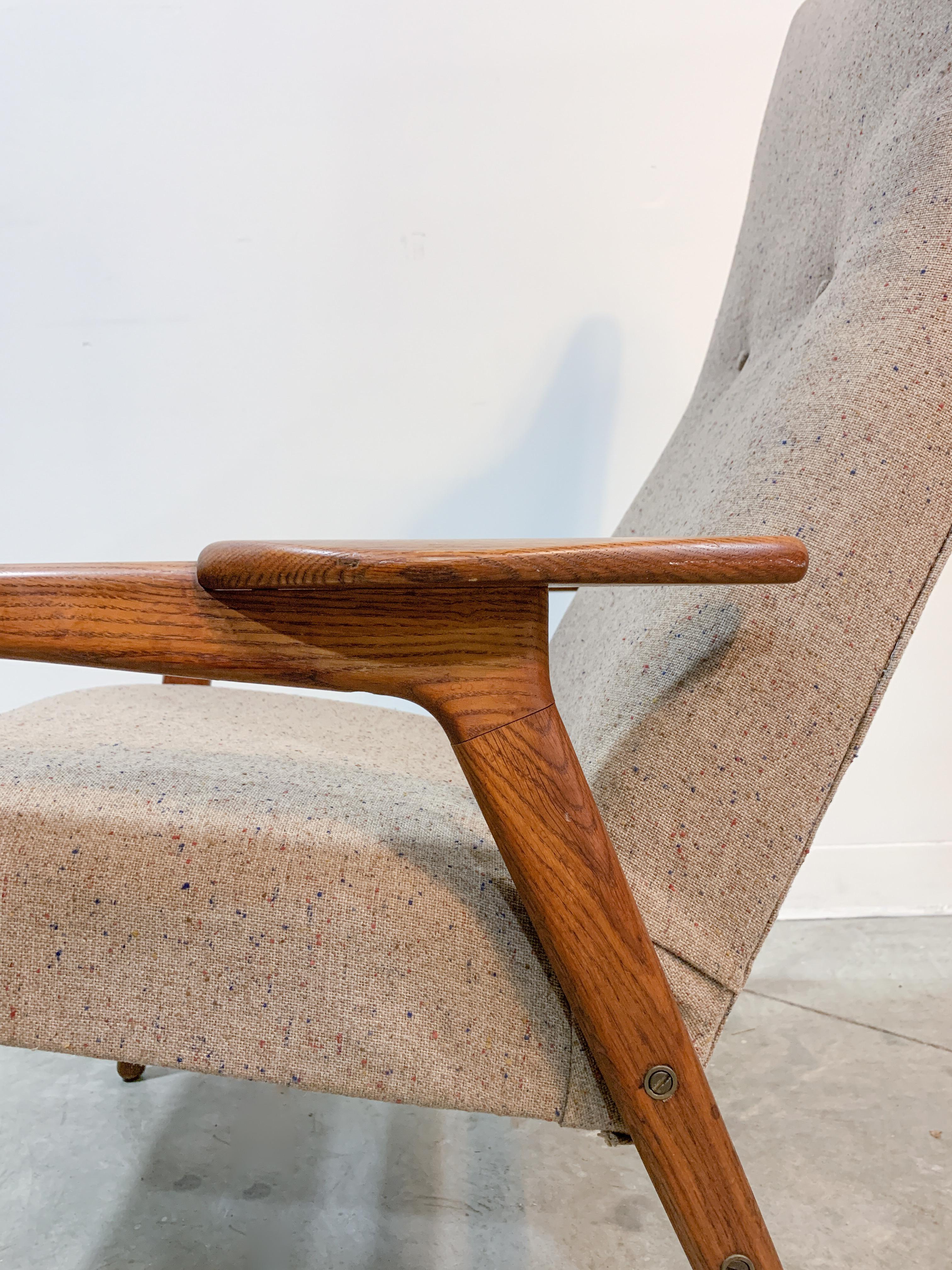 Danish Yngve Ekstrom Ruster Swedish Mid-Century Modern Chair