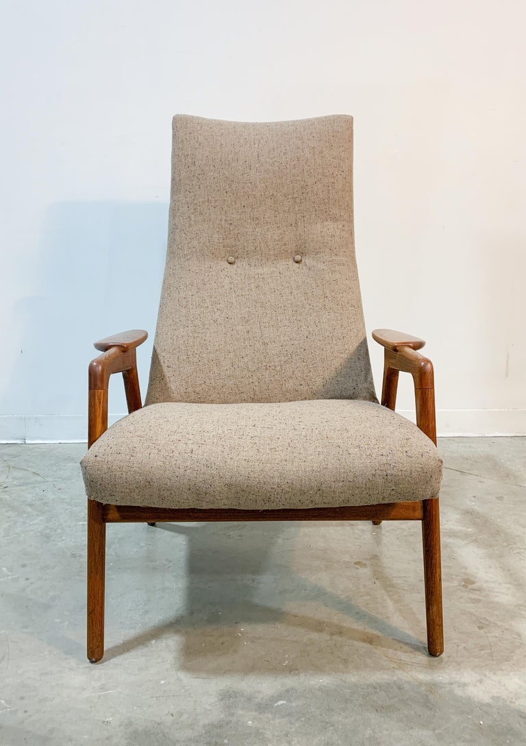 Yngve Ekstrom Ruster Swedish Mid-Century Modern Chair For Sale 2